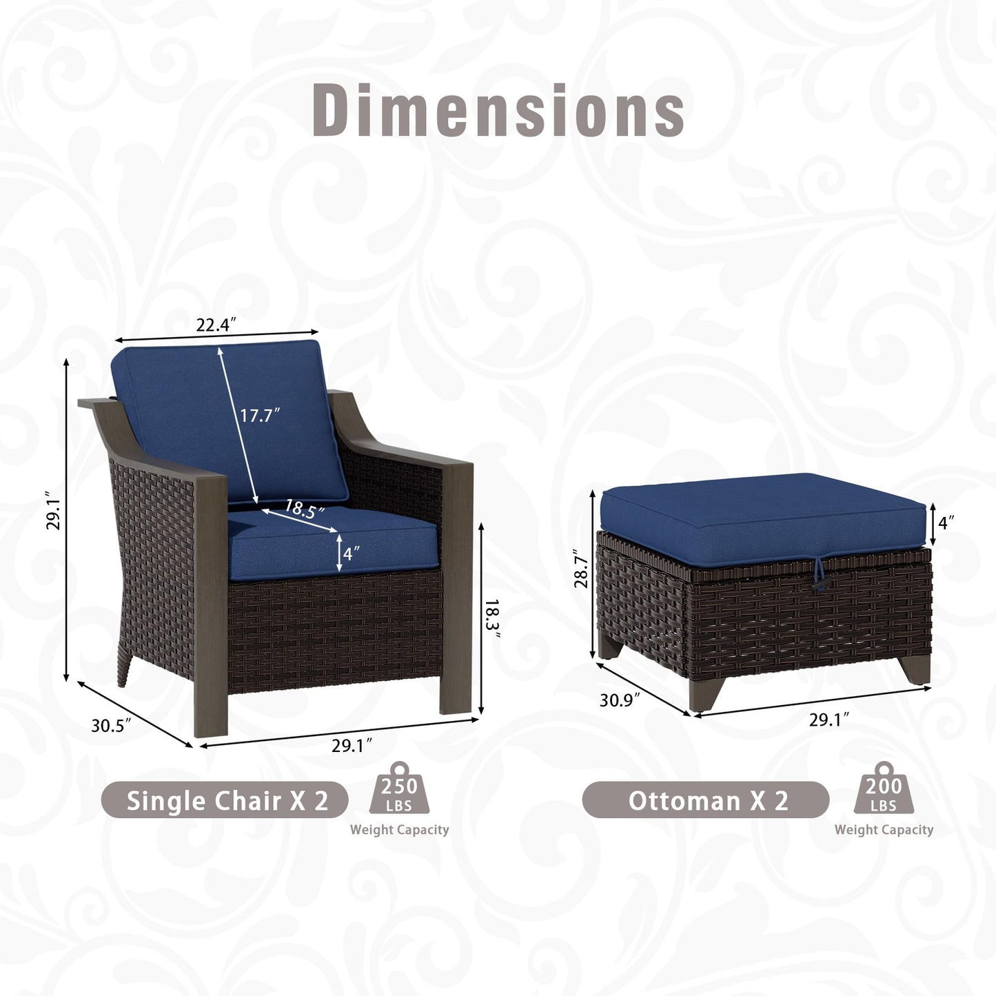 74 Inch Patio 3-Seater Sofa,PE Wicker Outdoor Lounge with Thick Removable Water-Resistant Cushions, Rust-Proof Steel Frame, 900LBS Capacity, Beige