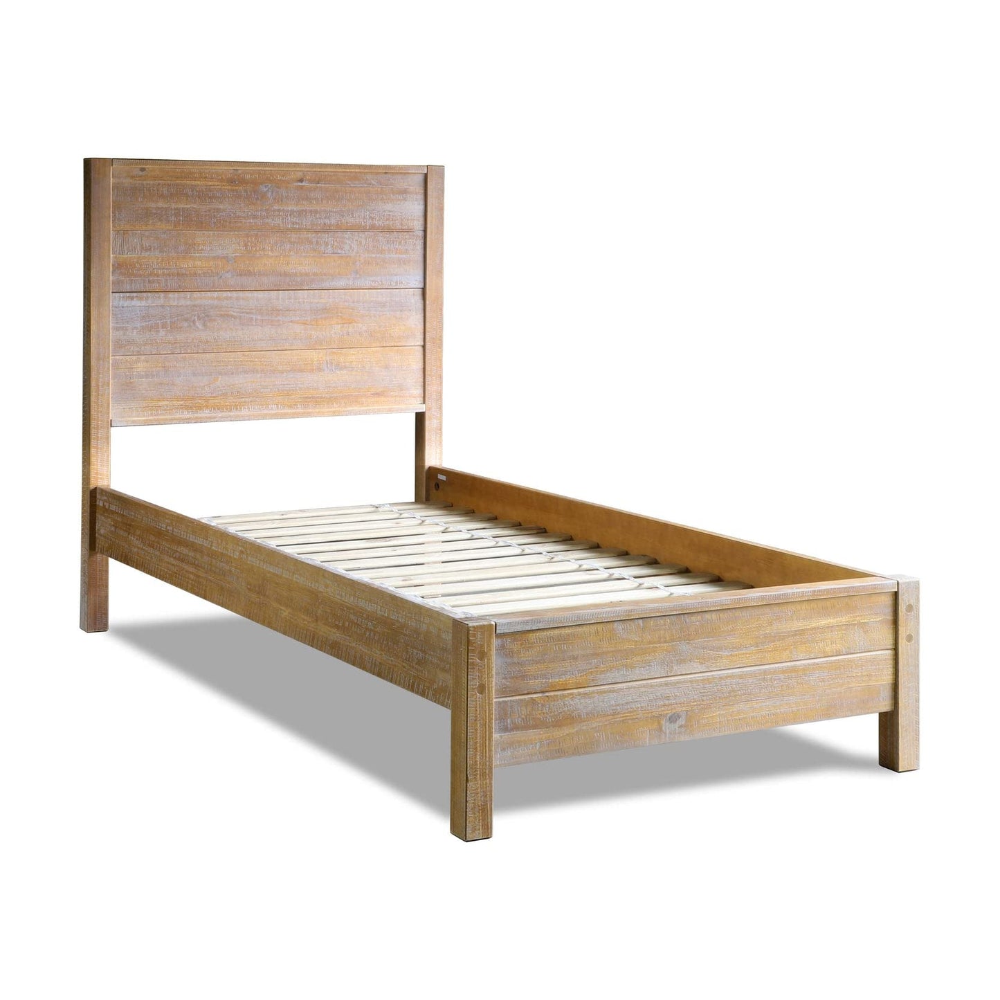 Grain Wood Furniture Montauk Solid Wood Bed, King Size, Rustic Walnut