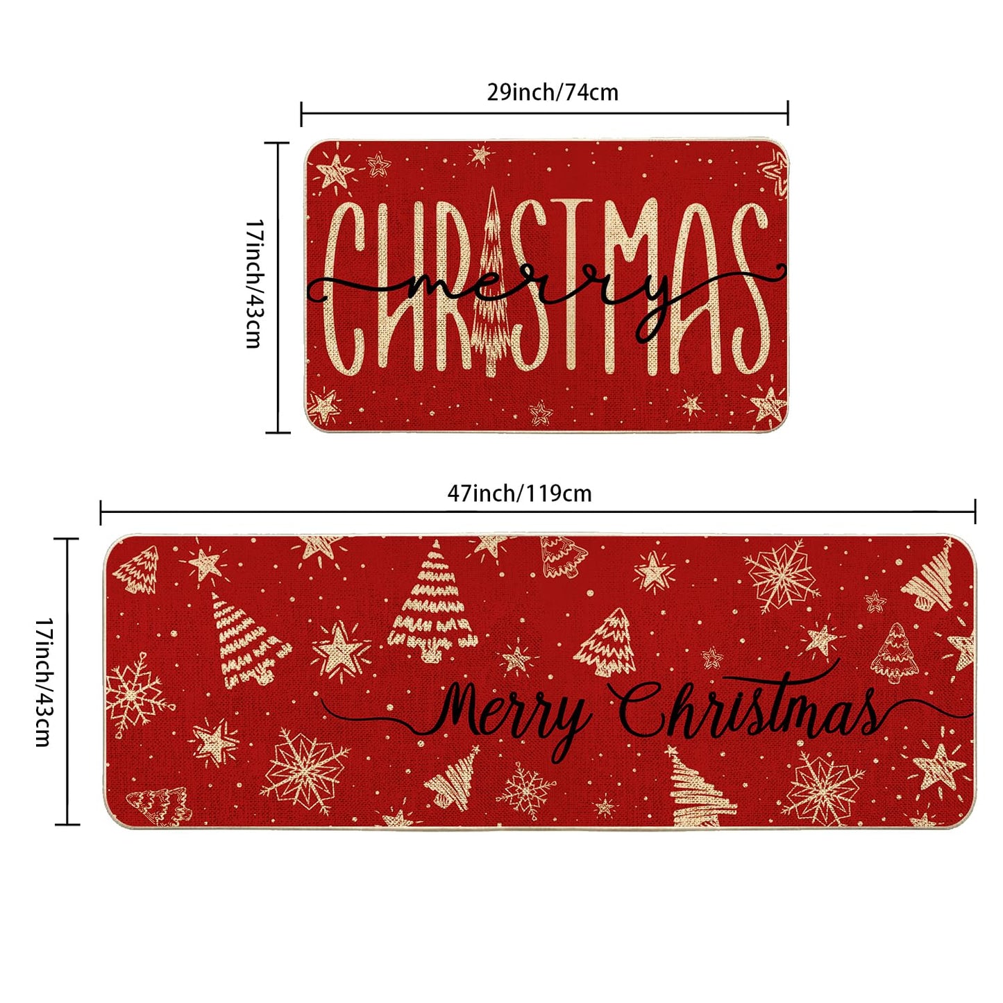 VAKADO Fall Outdoor Welcome Door Mat for Front Door Entrance Classroom Farmhouse Doormat Non-Slip Rubber Backing Autumn Entrance Rug Easy to Clean 17x29 Inch,Black White Buffalo Check Plaid