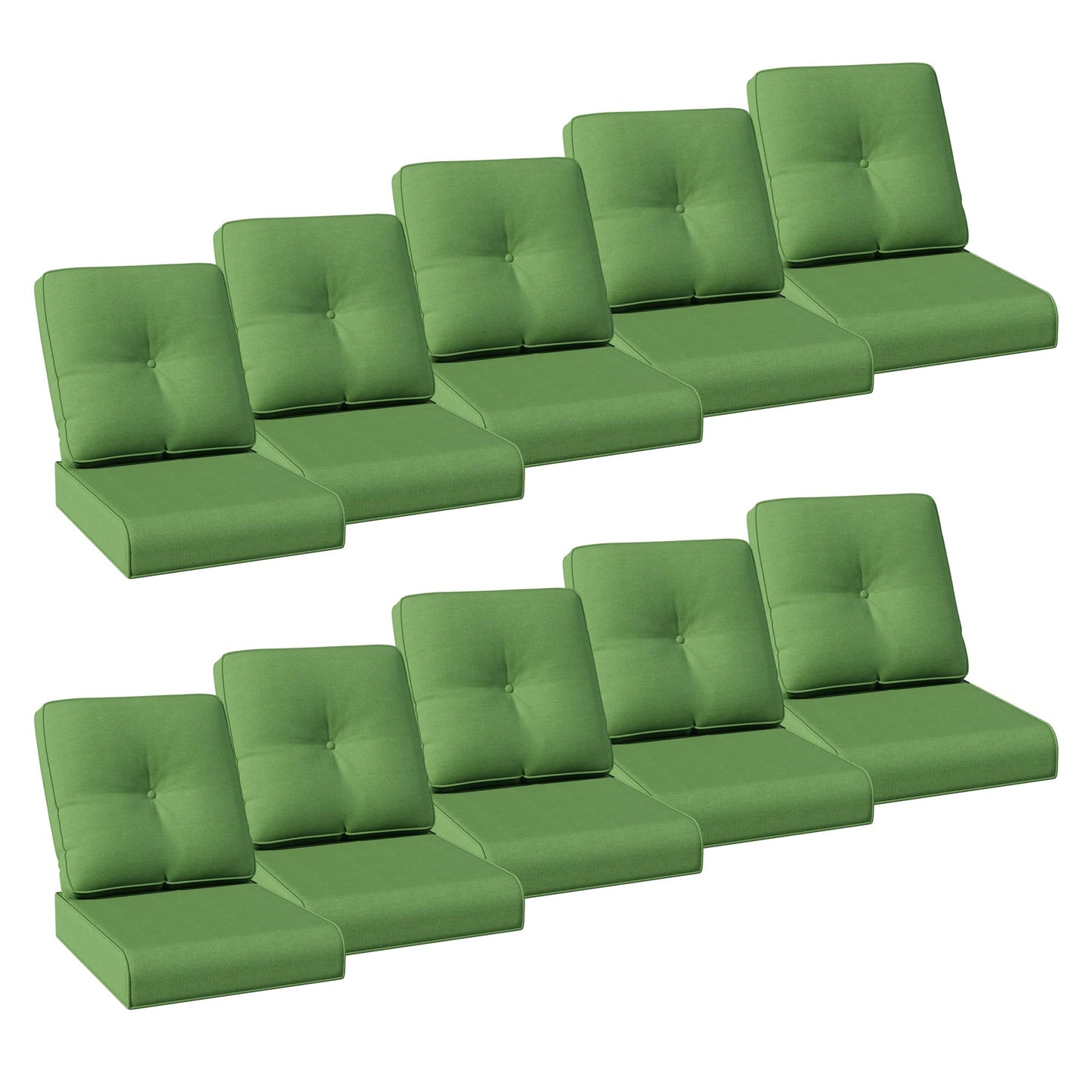 Joyside Outdoor Chair Cushions Set, 22x25/22x24 Inch Patio Furniture Deep Seat Cushions, Water Resistant & Thick Cushion, Outdoor Replacement Cushions for Seat and Sofa