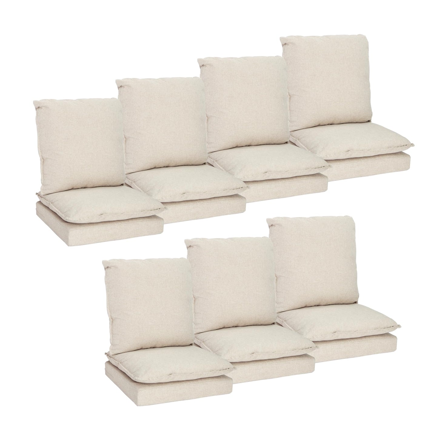 Joyside Outdoor Chair Cushions Set, 22x25/22x24 Inch Patio Furniture Deep Seat Cushions, Water Resistant & Thick Cushion, Outdoor Replacement Cushions for Seat and Sofa