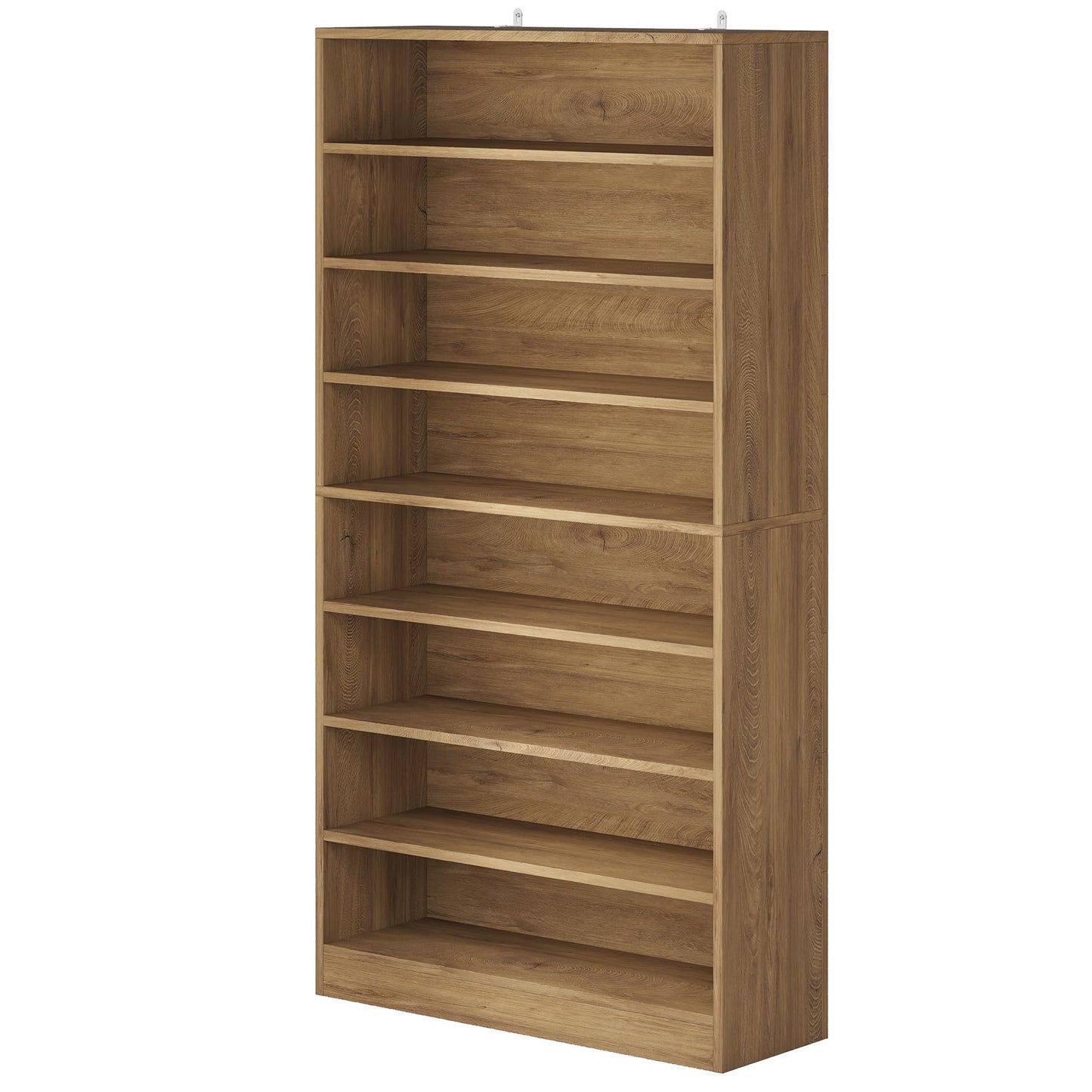 Tribesigns Shoe Cabinet, 9 Tiers 40-45 Pairs Heavy Duty Wood Freestanding Shoe Storage Cabinet, 70.8'' Tall Shoe Cabinet with Open Storage for Entryway, White