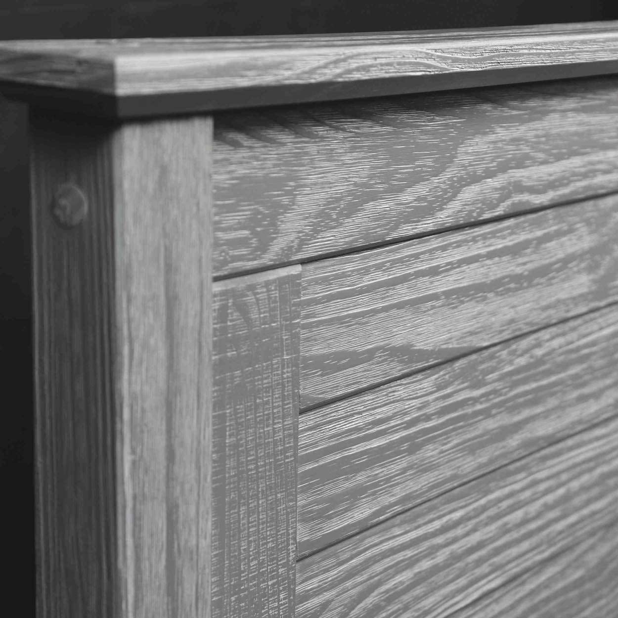 Grain Wood Furniture Greenport Solid Wood Platform Bed, Full Size, Brushed Walnut