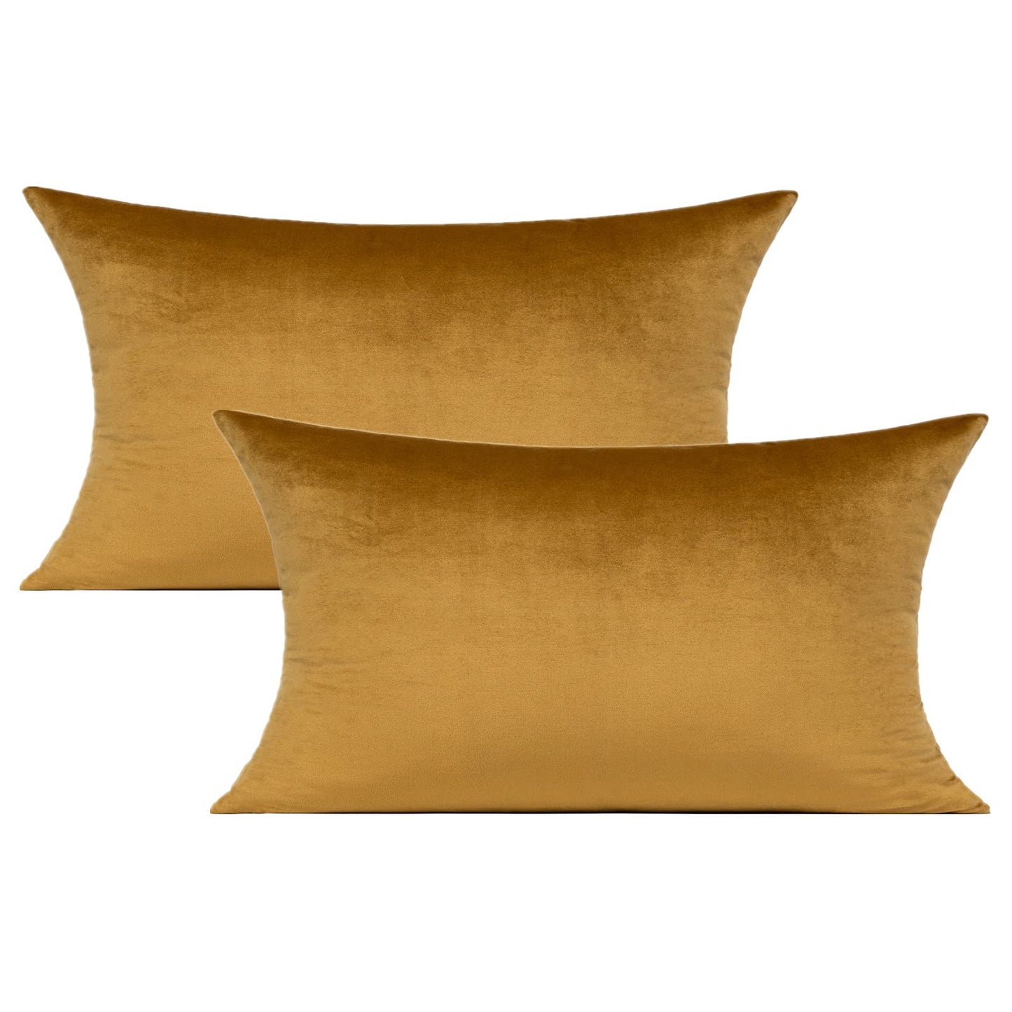 VAKADO Throw Pillow Covers 18x18 Set of 2 Emerald Green Velvet Decor Dark Forest Christmas Decorative Xmas Cushion Couch Euro Pillowcases Home Bed Decoration for Sofa Bedroom Office