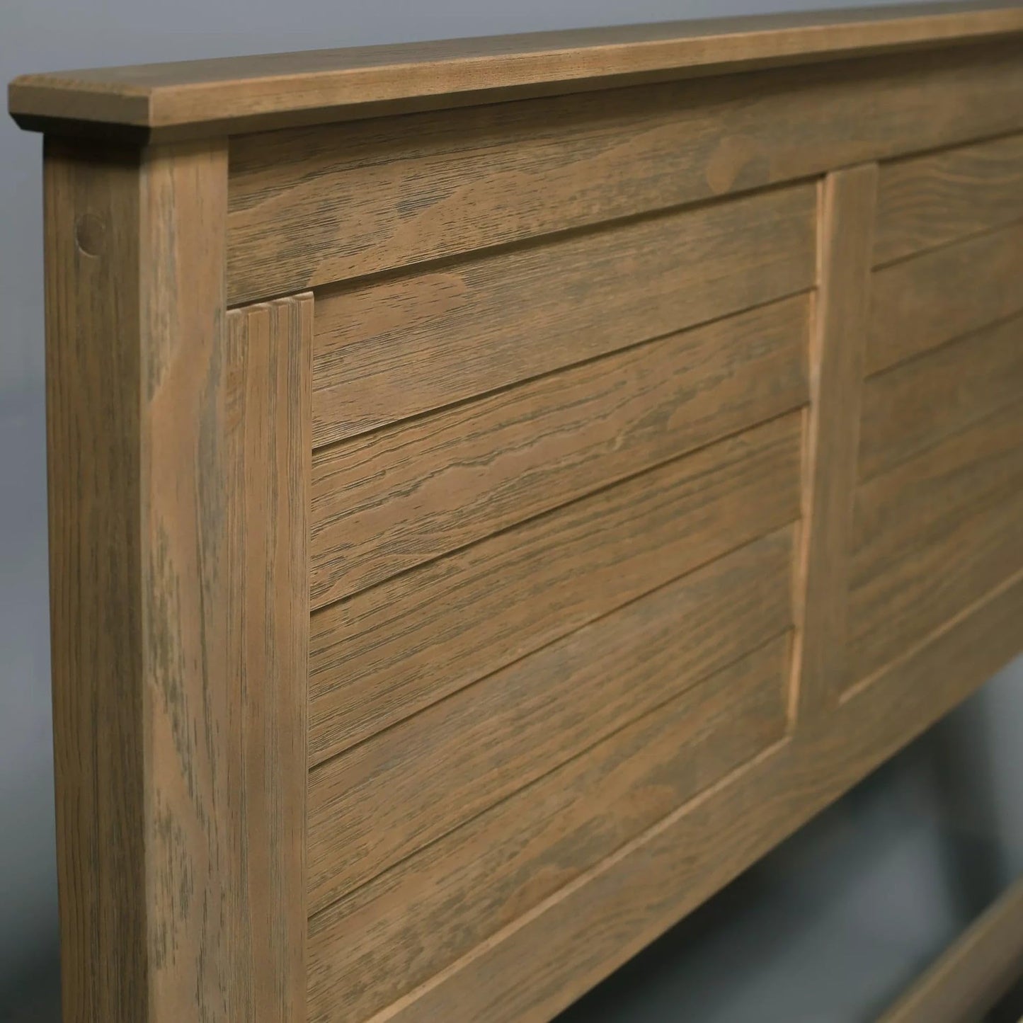 Grain Wood Furniture Greenport Solid Wood Platform Bed, Full Size, Brushed Walnut