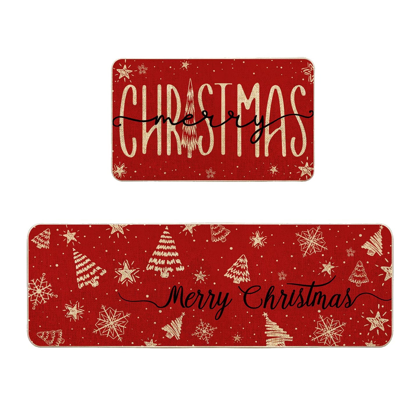 VAKADO Fall Outdoor Welcome Door Mat for Front Door Entrance Classroom Farmhouse Doormat Non-Slip Rubber Backing Autumn Entrance Rug Easy to Clean 17x29 Inch,Black White Buffalo Check Plaid