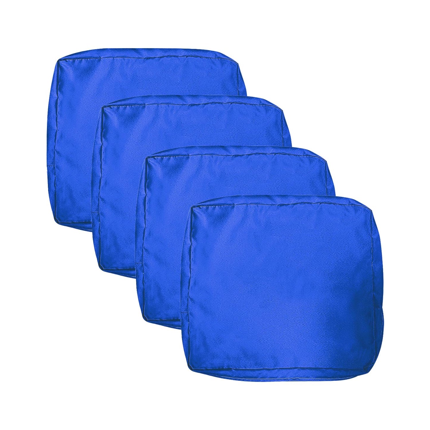 VAKADO Outdoor Patio Furniture Chair Cushion Replacement Covers Set of 4 Waterproof Decorative Cushion Cases Decor for Bench Garden Porch Couch Tent(Turquoise, 24"X24"X4")