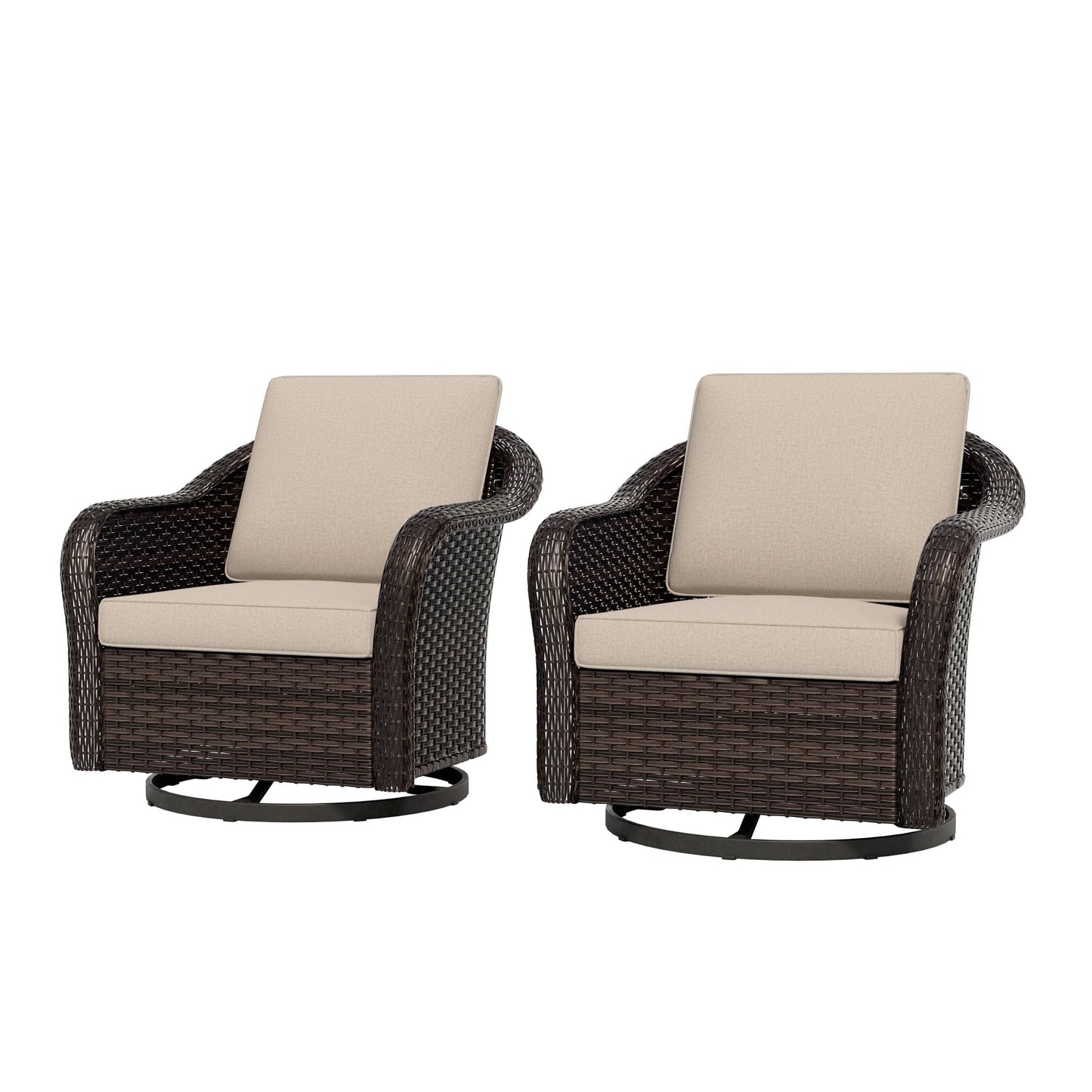 55 inch Outdoor Wicker 2 Seater Sofa, All-Weather Use Patio Rattan Loveseat with Seat and Back Cushion, Ideal for Porch, Backyard, Balcony, Poolside, Blue