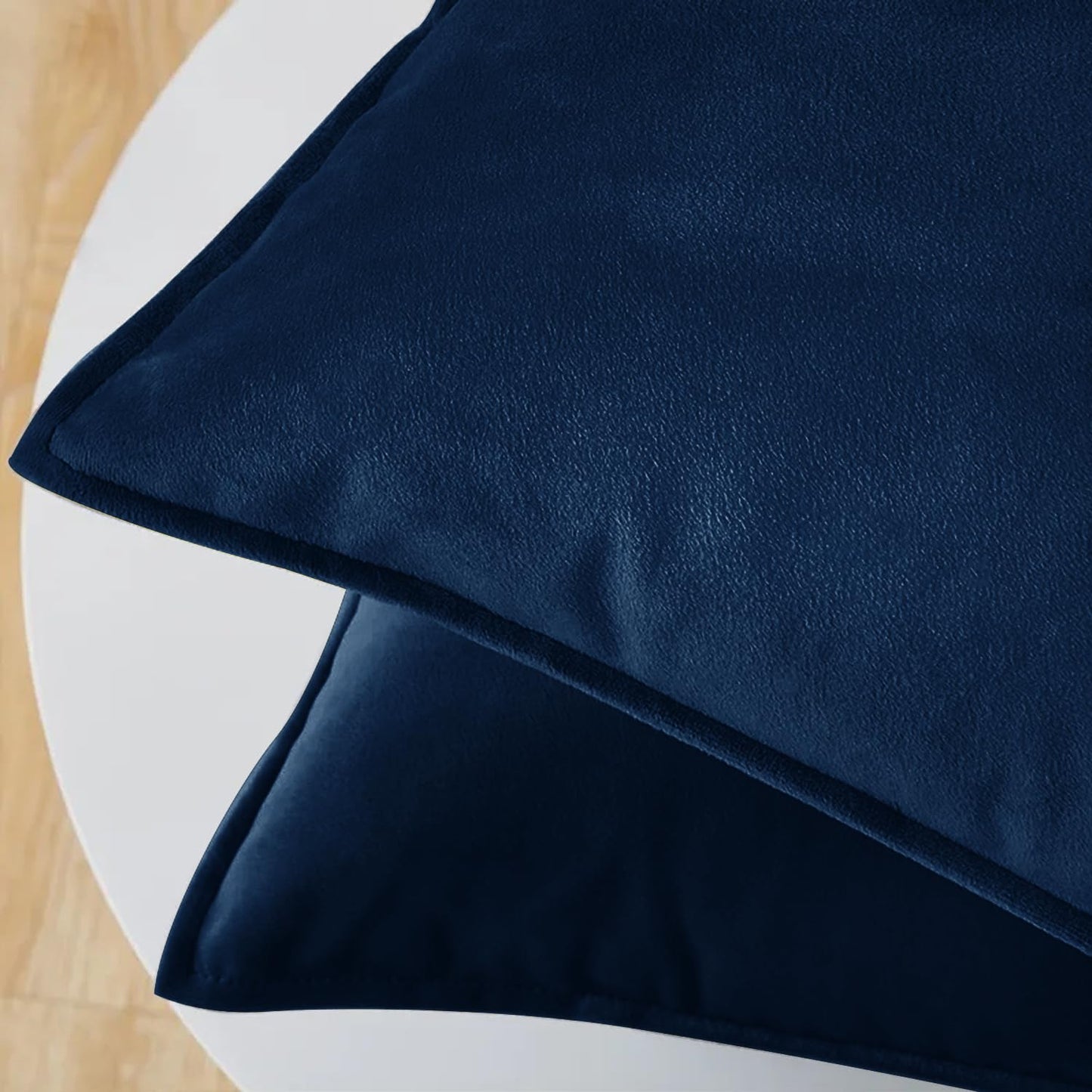 VAKADO Throw Pillow Covers 18x18 Set of 2 Olive Green Velvet Decor Decorative Couch Cushion Euro Xmas Pillowcases with Fringe Home Bed Decoration for Sofa Bedroom Office