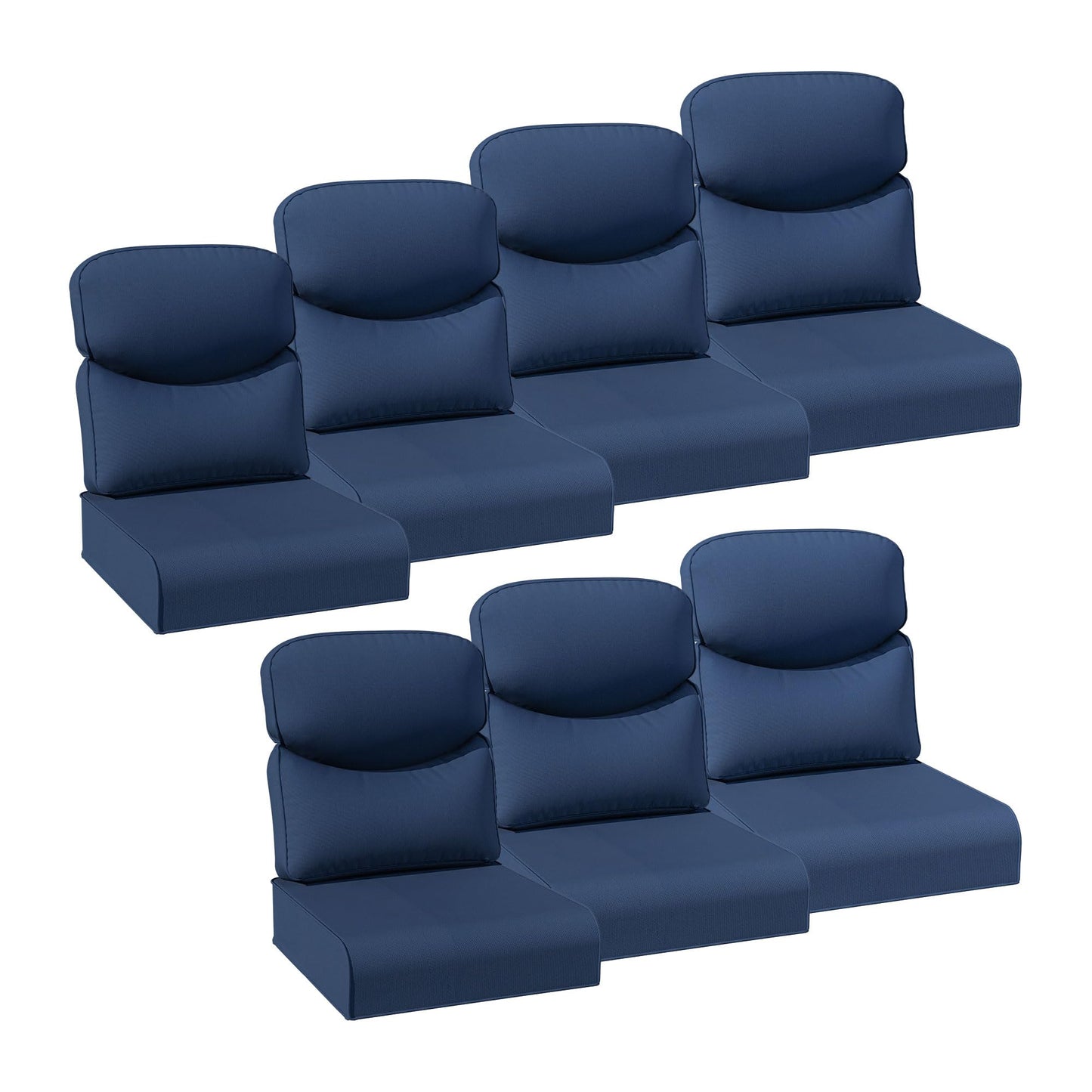 Joyside Outdoor Chair Cushions Set, 22x25/22x24 Inch Patio Furniture Deep Seat Cushions, Water Resistant & Thick Cushion, Outdoor Replacement Cushions for Seat and Sofa