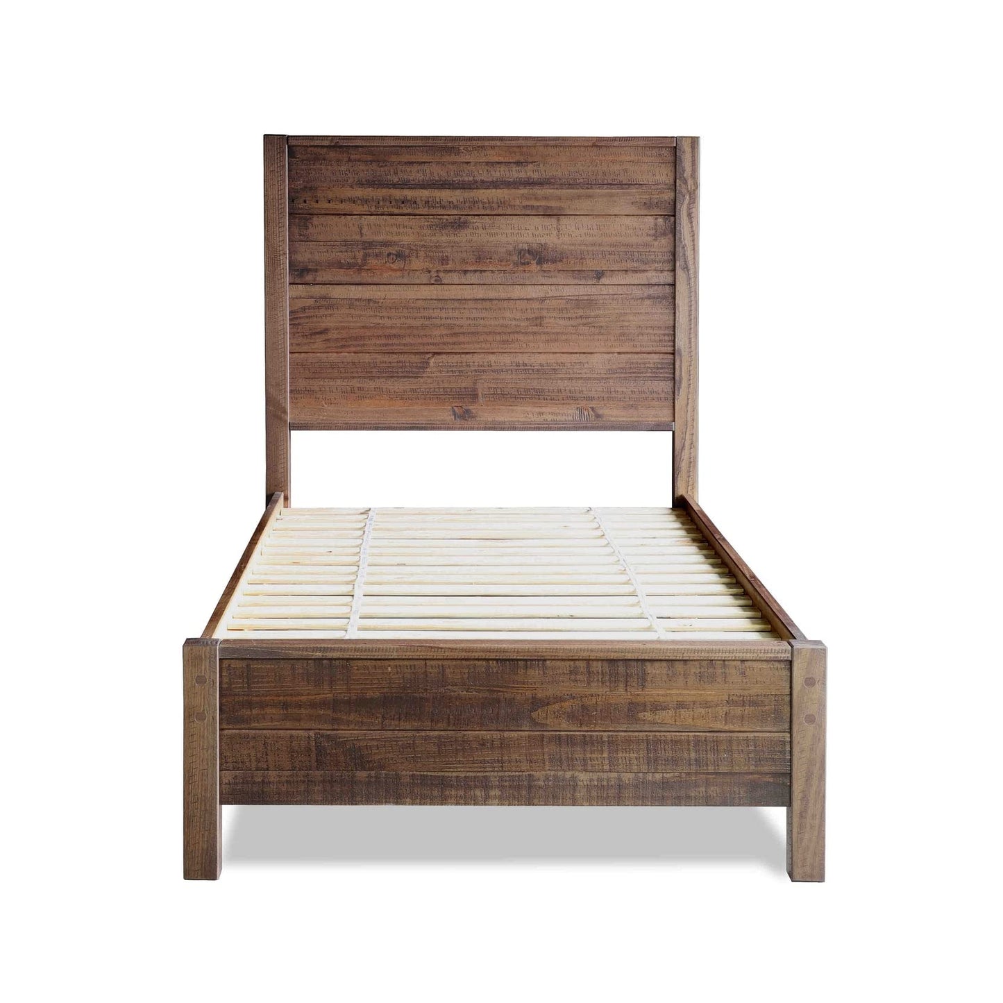 Grain Wood Furniture Montauk Solid Wood Bed, King Size, Rustic Walnut
