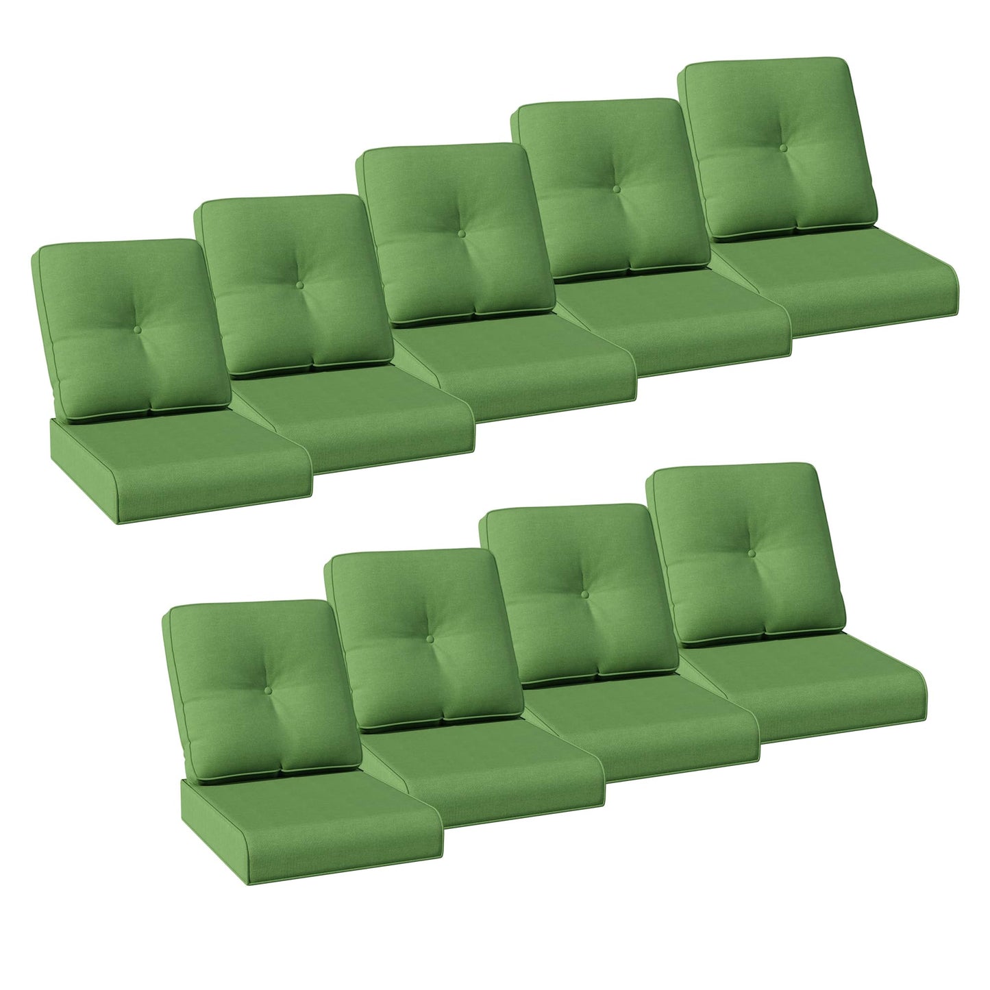 Joyside Outdoor Chair Cushions Set, 22x25/22x24 Inch Patio Furniture Deep Seat Cushions, Water Resistant & Thick Cushion, Outdoor Replacement Cushions for Seat and Sofa