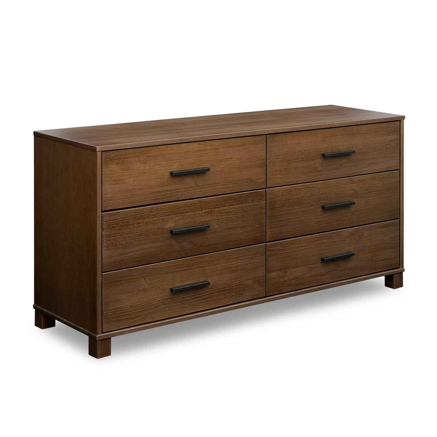 Grain Wood Furniture Loft 6-Drawer Dresser, Solid Wood with Weathered Pine Finish