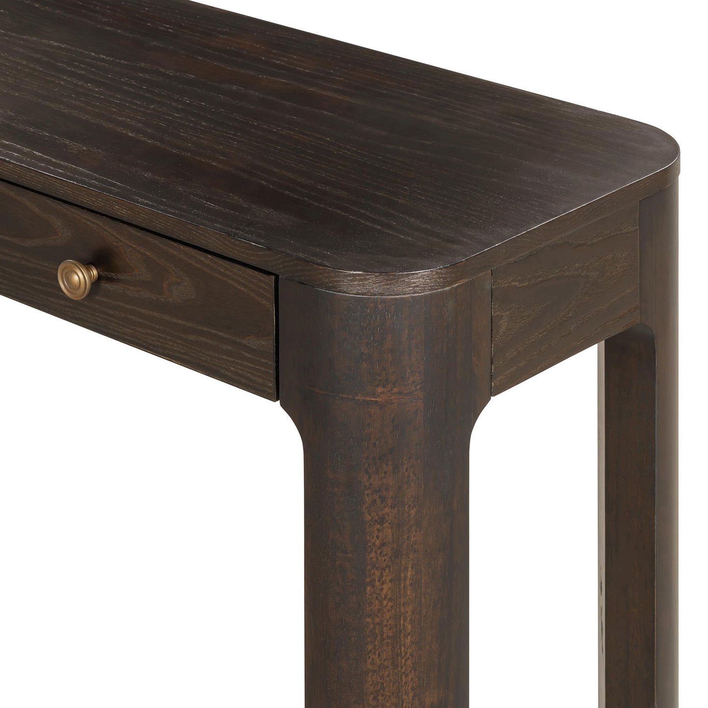 LKTART Solid Wood Console Table Sofa Tables with Drawers and Shelves Small Entryway Table for Living Room,Behind the Couch Table,Foyer(42" Espresso)