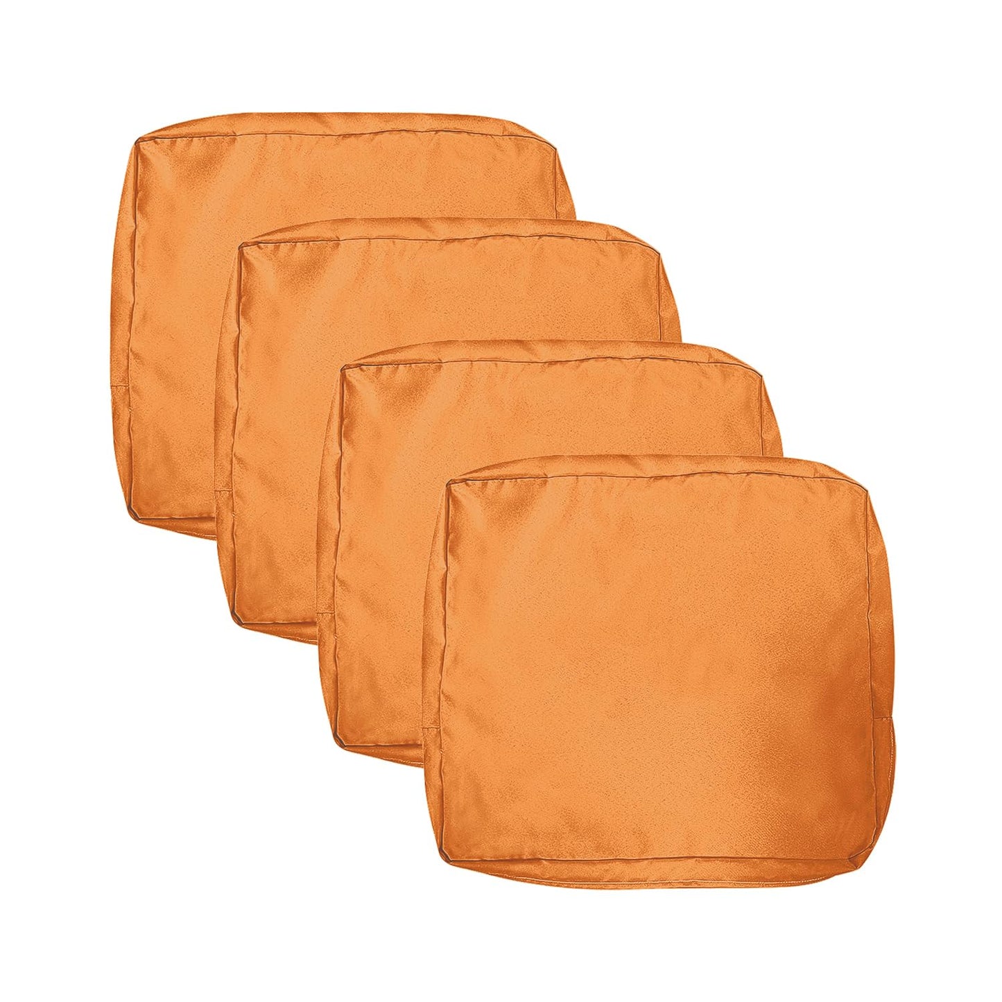 VAKADO Outdoor Patio Furniture Chair Cushion Replacement Covers Set of 4 Waterproof Decorative Cushion Cases Decor for Bench Garden Porch Couch Tent(Turquoise, 24"X24"X4")