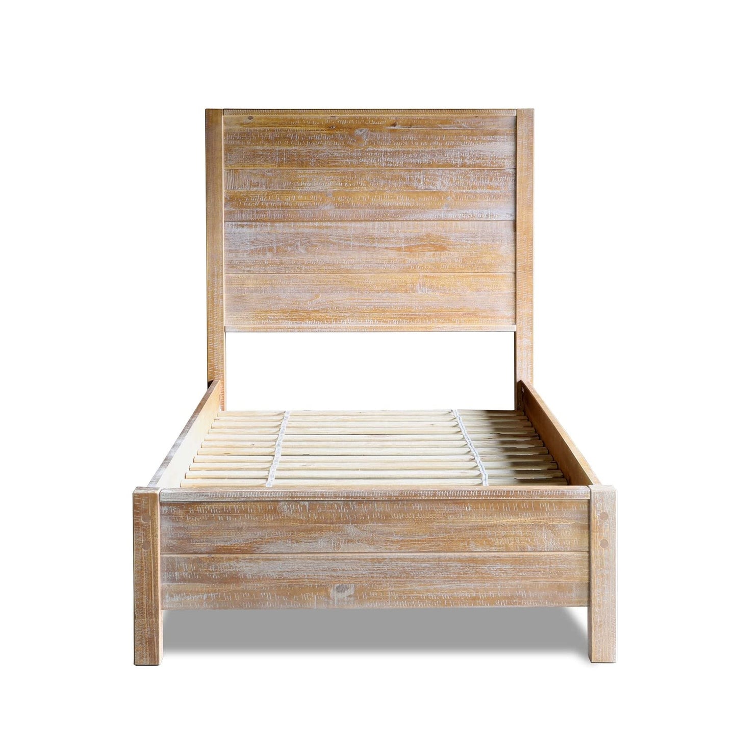 Grain Wood Furniture Montauk Solid Wood Bed, King Size, Rustic Walnut