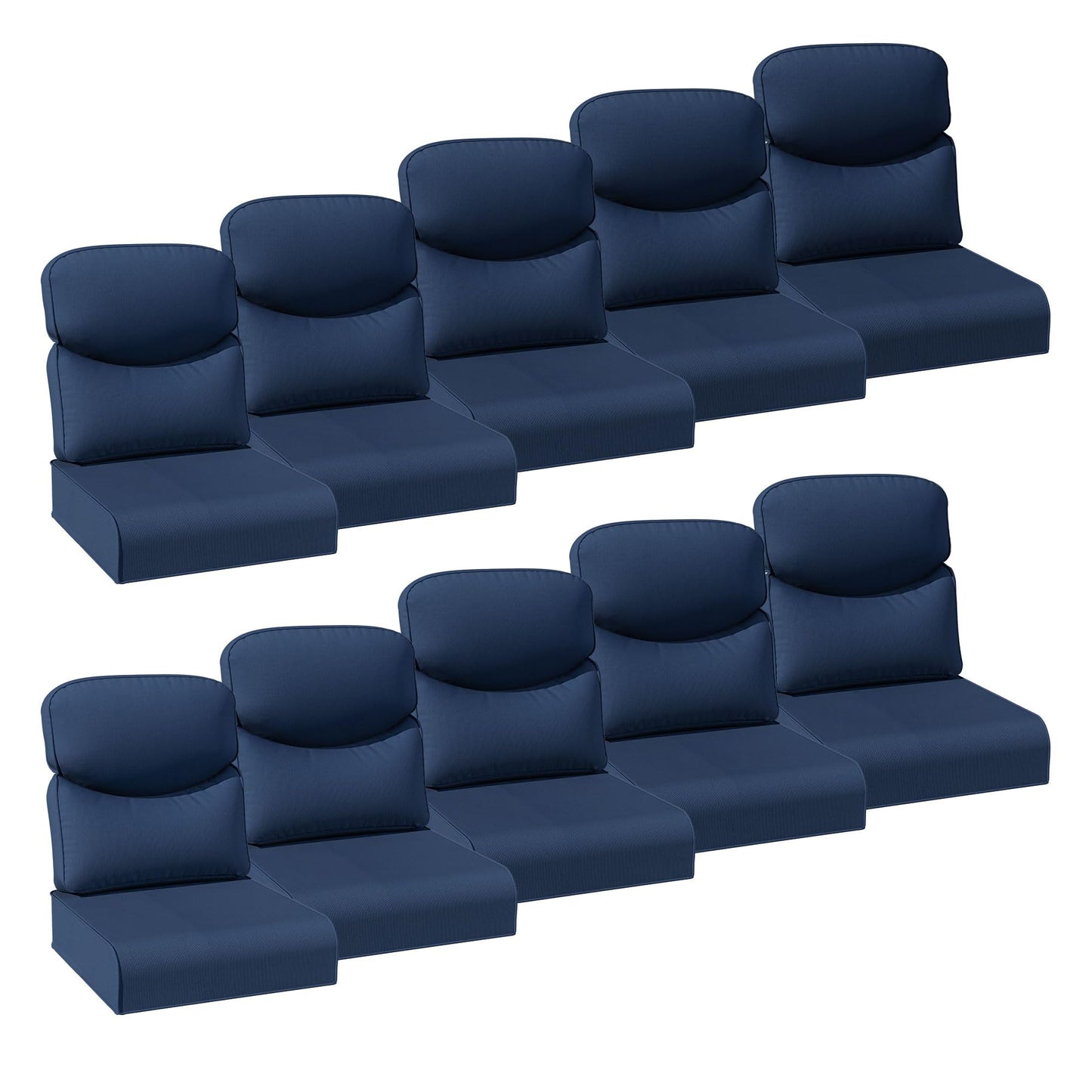 Joyside Outdoor Chair Cushions Set, 22x25/22x24 Inch Patio Furniture Deep Seat Cushions, Water Resistant & Thick Cushion, Outdoor Replacement Cushions for Seat and Sofa