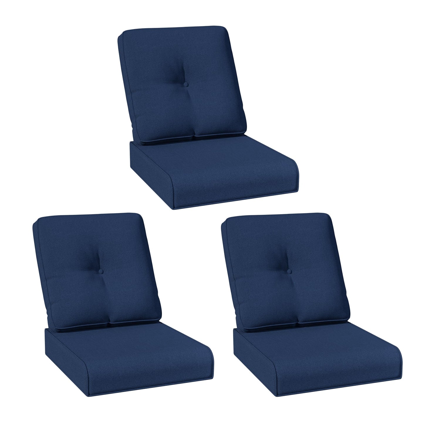 Joyside Outdoor Chair Cushions Set, 22x25/22x24 Inch Patio Furniture Deep Seat Cushions, Water Resistant & Thick Cushion, Outdoor Replacement Cushions for Seat and Sofa