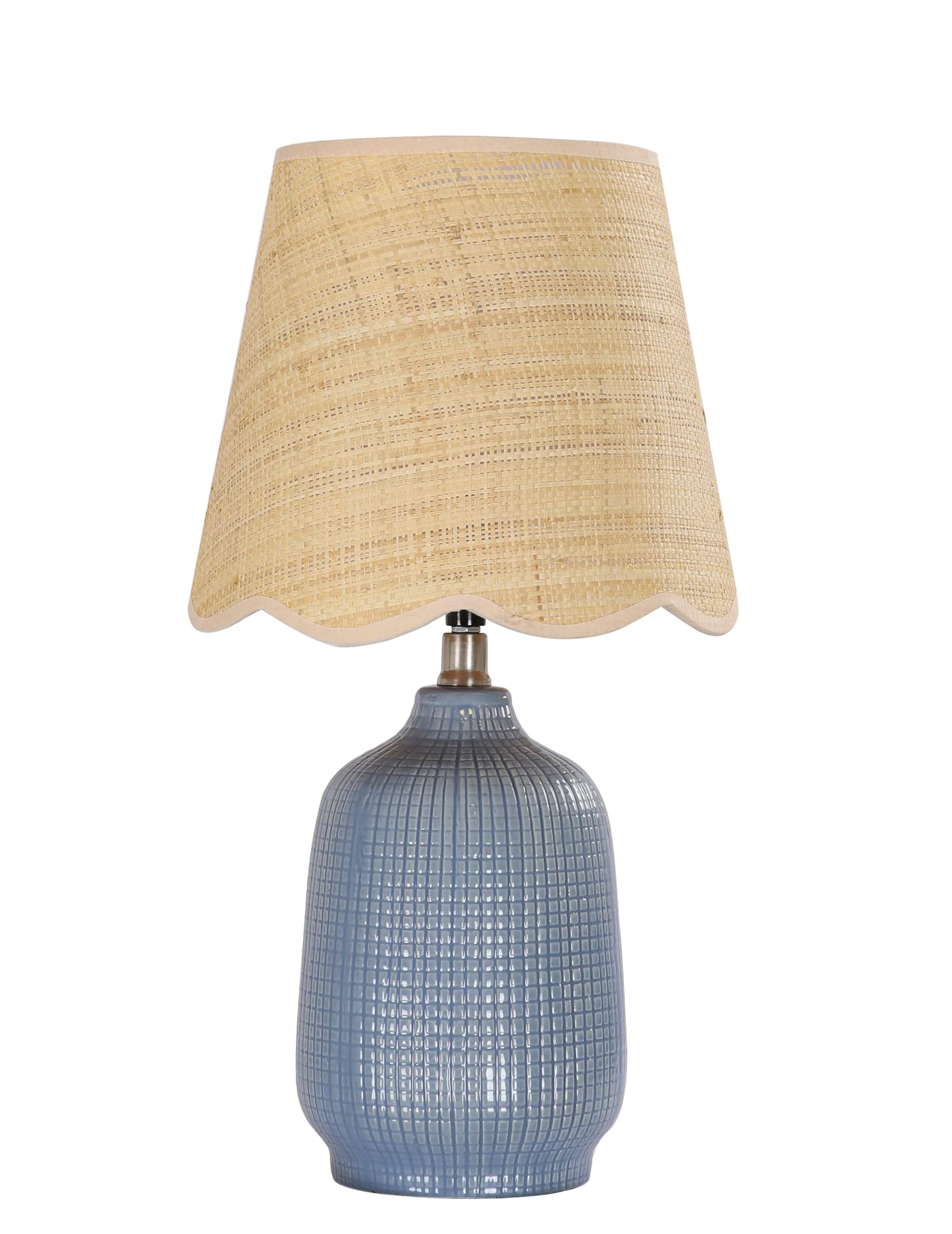 Farmhouse Ceramic Table Lamp, 21" Rustic Table Lamp with Linen Shade, 3-Way Dimmable Bedside Nightstand Lamps for Bedroom, Living Room, E26 Socket, Dark Grey