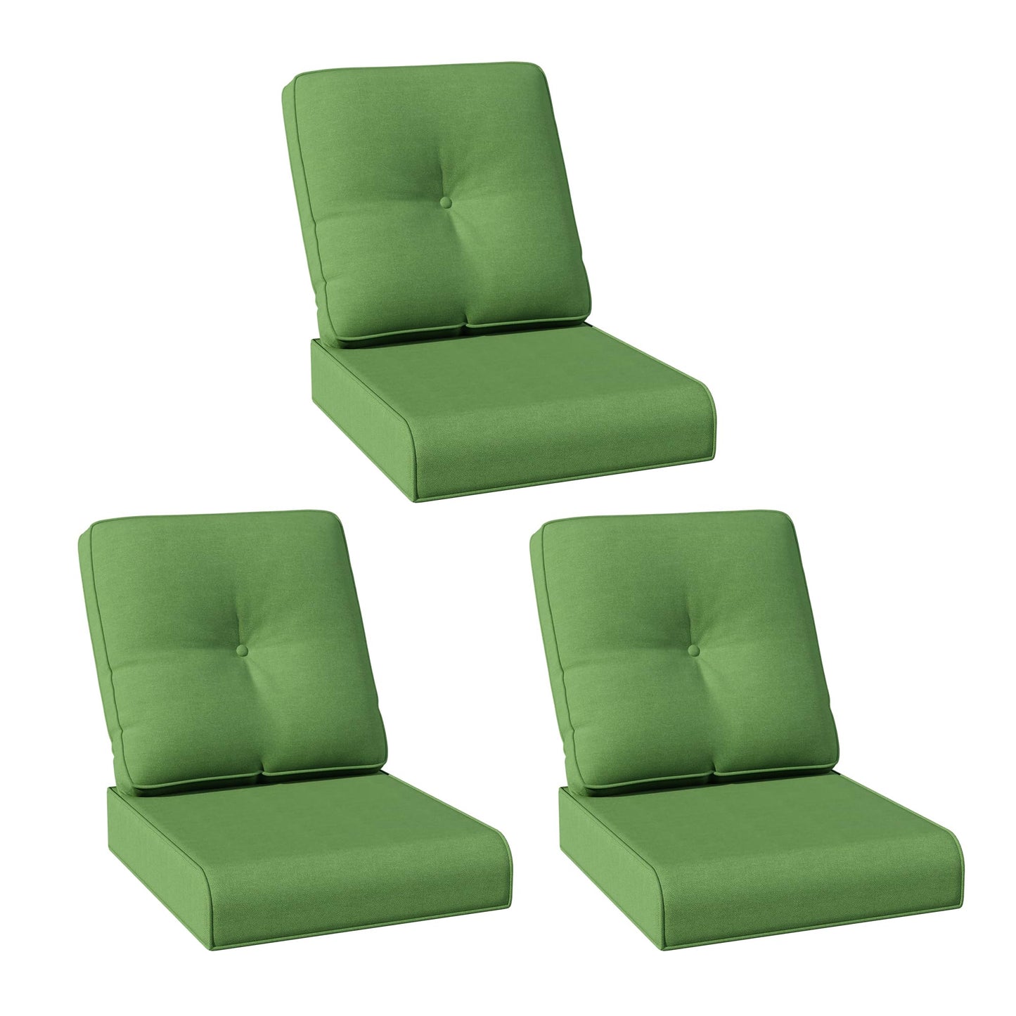 Joyside Outdoor Chair Cushions Set, 22x25/22x24 Inch Patio Furniture Deep Seat Cushions, Water Resistant & Thick Cushion, Outdoor Replacement Cushions for Seat and Sofa