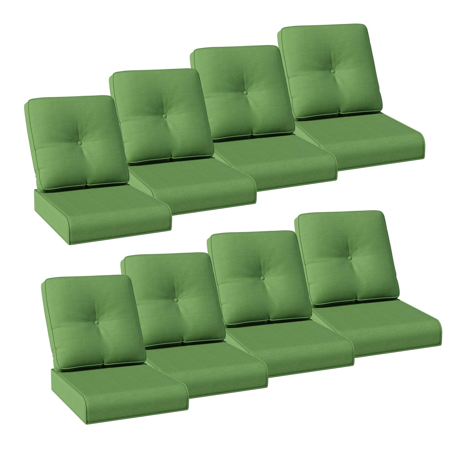 Joyside Outdoor Chair Cushions Set, 22x25/22x24 Inch Patio Furniture Deep Seat Cushions, Water Resistant & Thick Cushion, Outdoor Replacement Cushions for Seat and Sofa