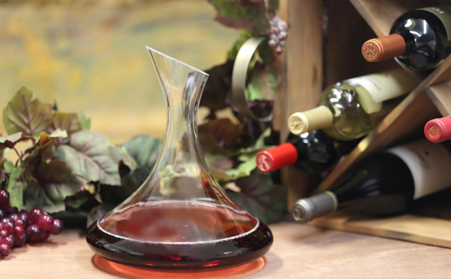 Ravenscroft Crystal | Large European-Made Hand-Blown Ultra Magnum Decanter | 88 FL Oz. |100% Lead-Free Crystalline | Gift-Boxed