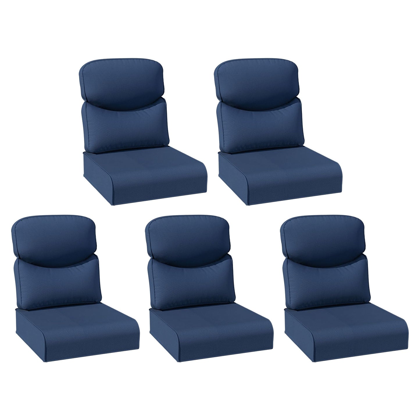 Joyside Outdoor Chair Cushions Set, 22x25/22x24 Inch Patio Furniture Deep Seat Cushions, Water Resistant & Thick Cushion, Outdoor Replacement Cushions for Seat and Sofa