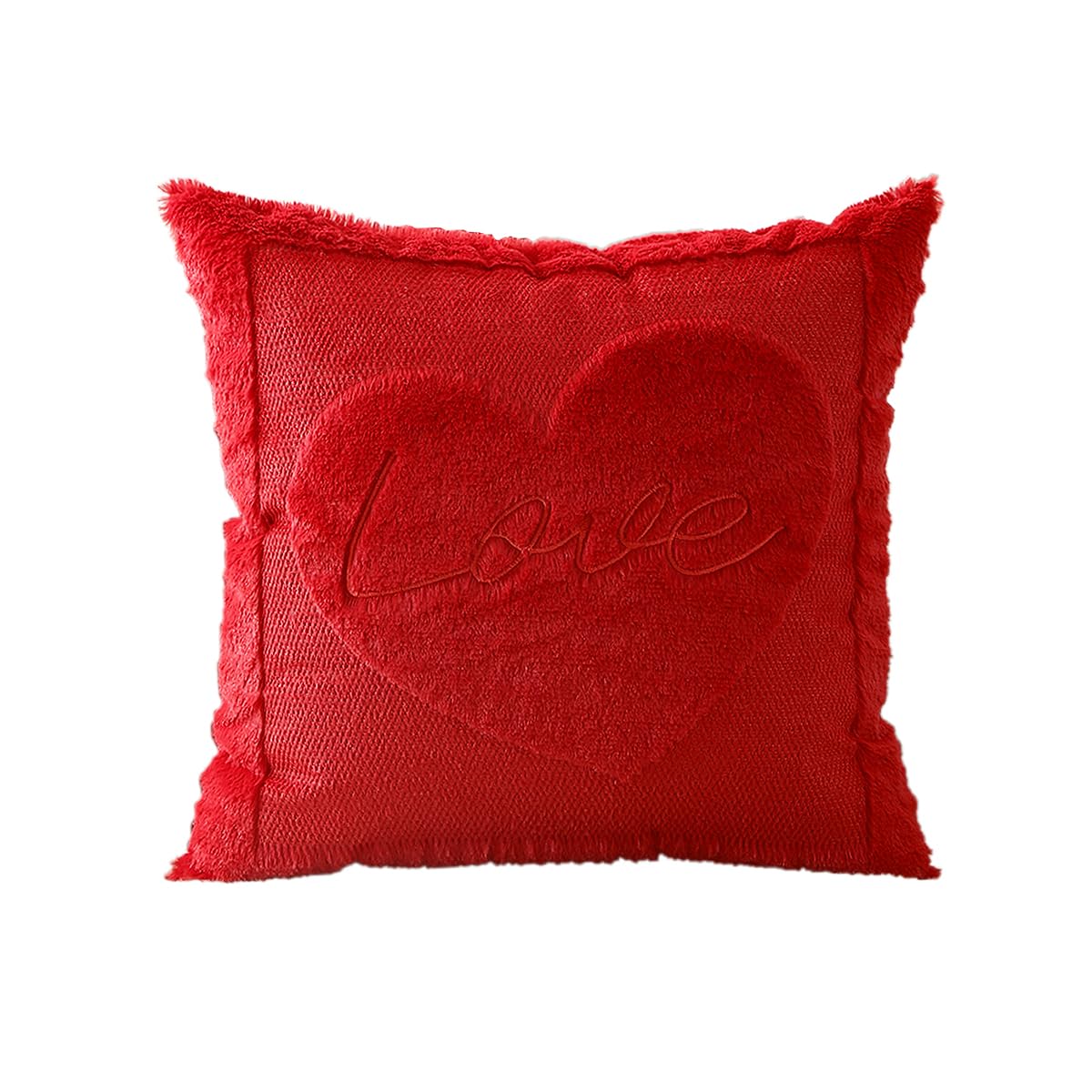 VAKADO Valentine’s Throw Pillow Covers 20x20 Set of 2 White Decoration Heart Valentine’s Day Couch Decorative Home Decor for Bed Sofa Bedroom Office