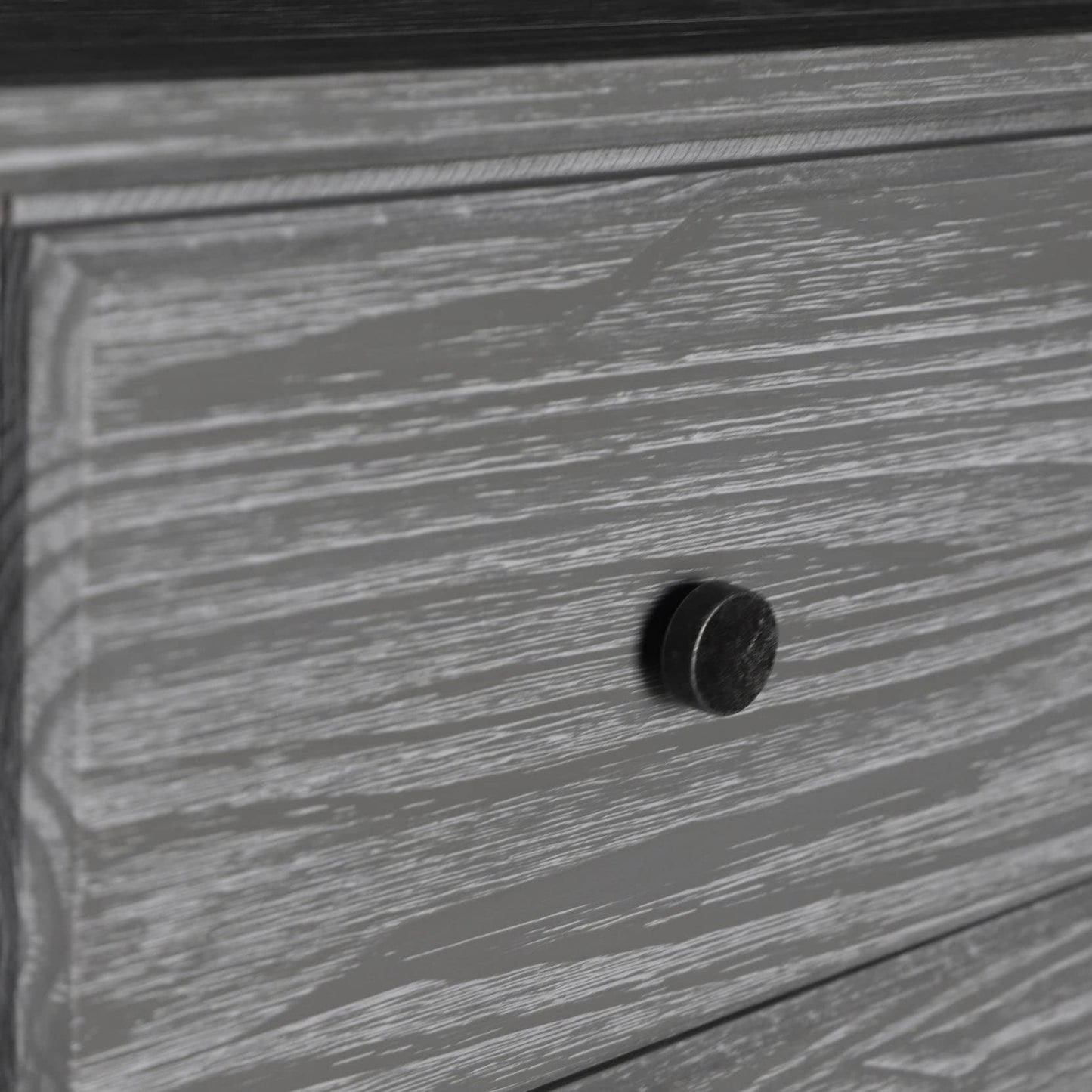 Grain Wood Furniture Greenport 5-Drawer Chest, Solid Wood with Brushed Walnut Finish