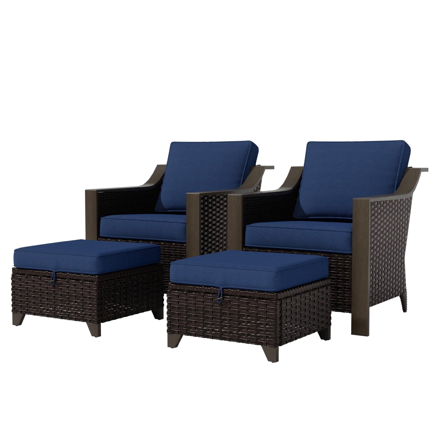 74 Inch Patio 3-Seater Sofa,PE Wicker Outdoor Lounge with Thick Removable Water-Resistant Cushions, Rust-Proof Steel Frame, 900LBS Capacity, Beige