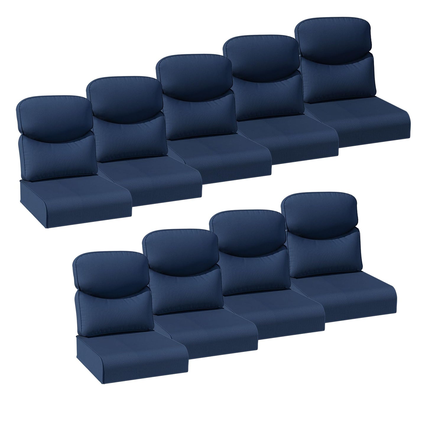 Joyside Outdoor Chair Cushions Set, 22x25/22x24 Inch Patio Furniture Deep Seat Cushions, Water Resistant & Thick Cushion, Outdoor Replacement Cushions for Seat and Sofa