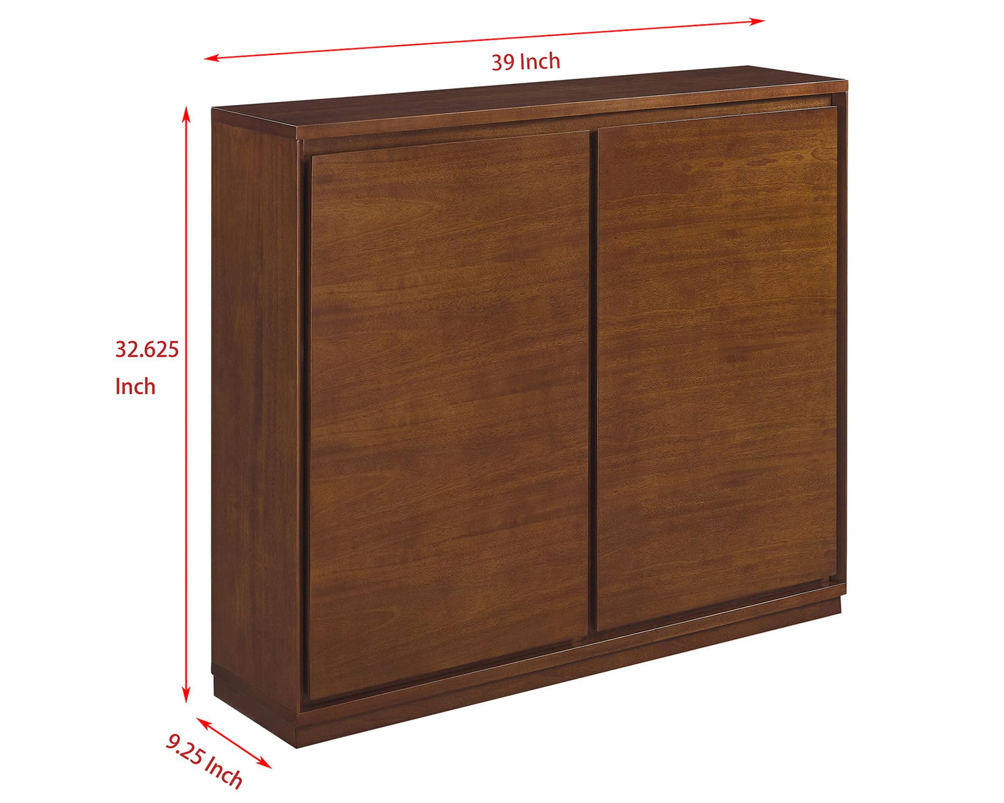 LKTART 39" Mid Century Modern Sideboard Buffet Cabinet, Narrow Credenza Storage Cabinet,Media Console Coffee Bar Table for Living Room,Entryway,Kitchen,Walnut