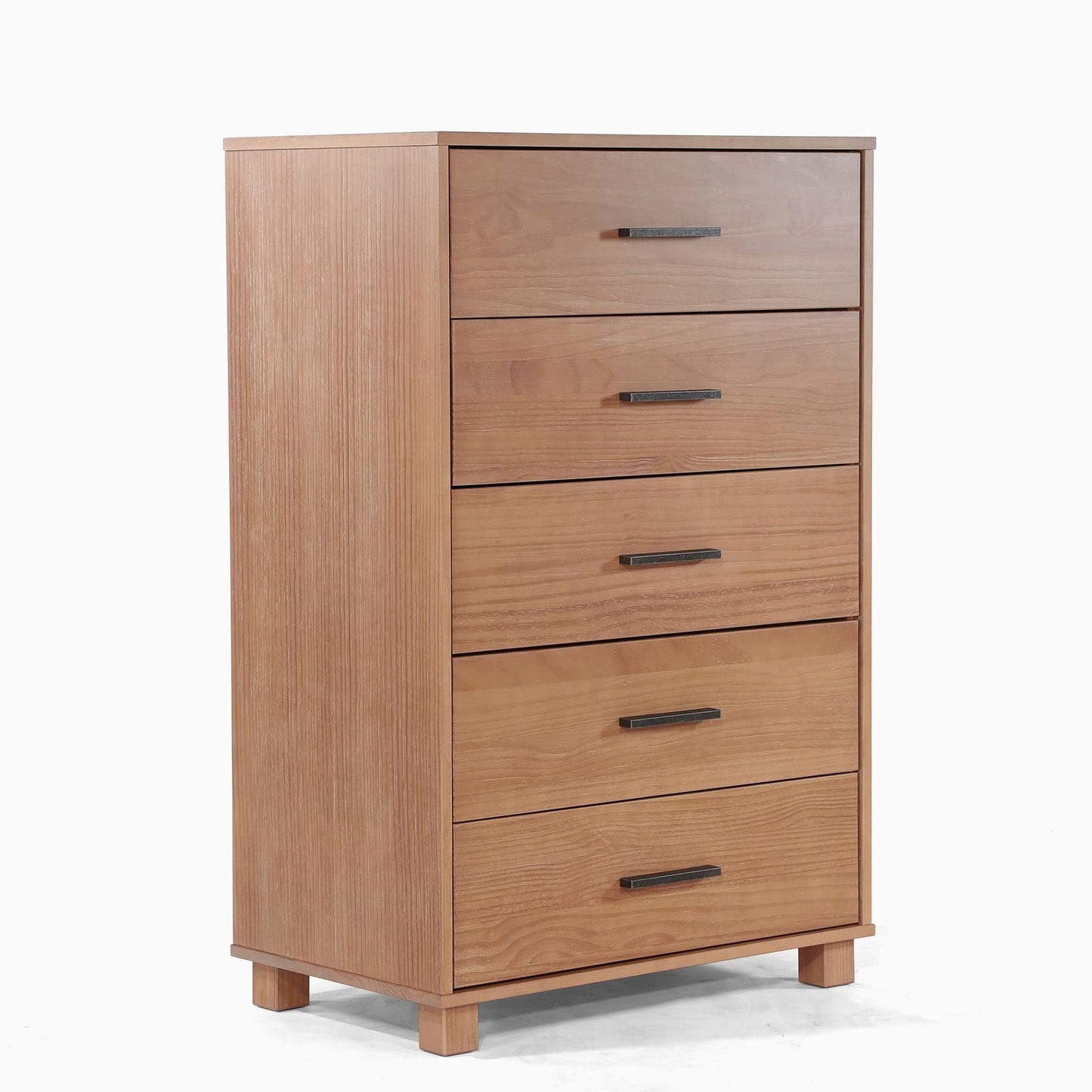 Grain Wood Furniture Loft 5-Drawer Chest, Solid Wood with Brushed White Finish