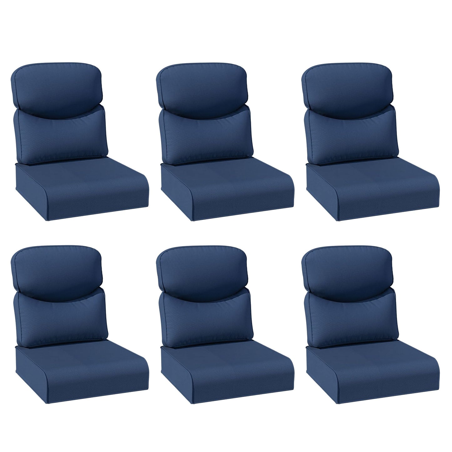 Joyside Outdoor Chair Cushions Set, 22x25/22x24 Inch Patio Furniture Deep Seat Cushions, Water Resistant & Thick Cushion, Outdoor Replacement Cushions for Seat and Sofa