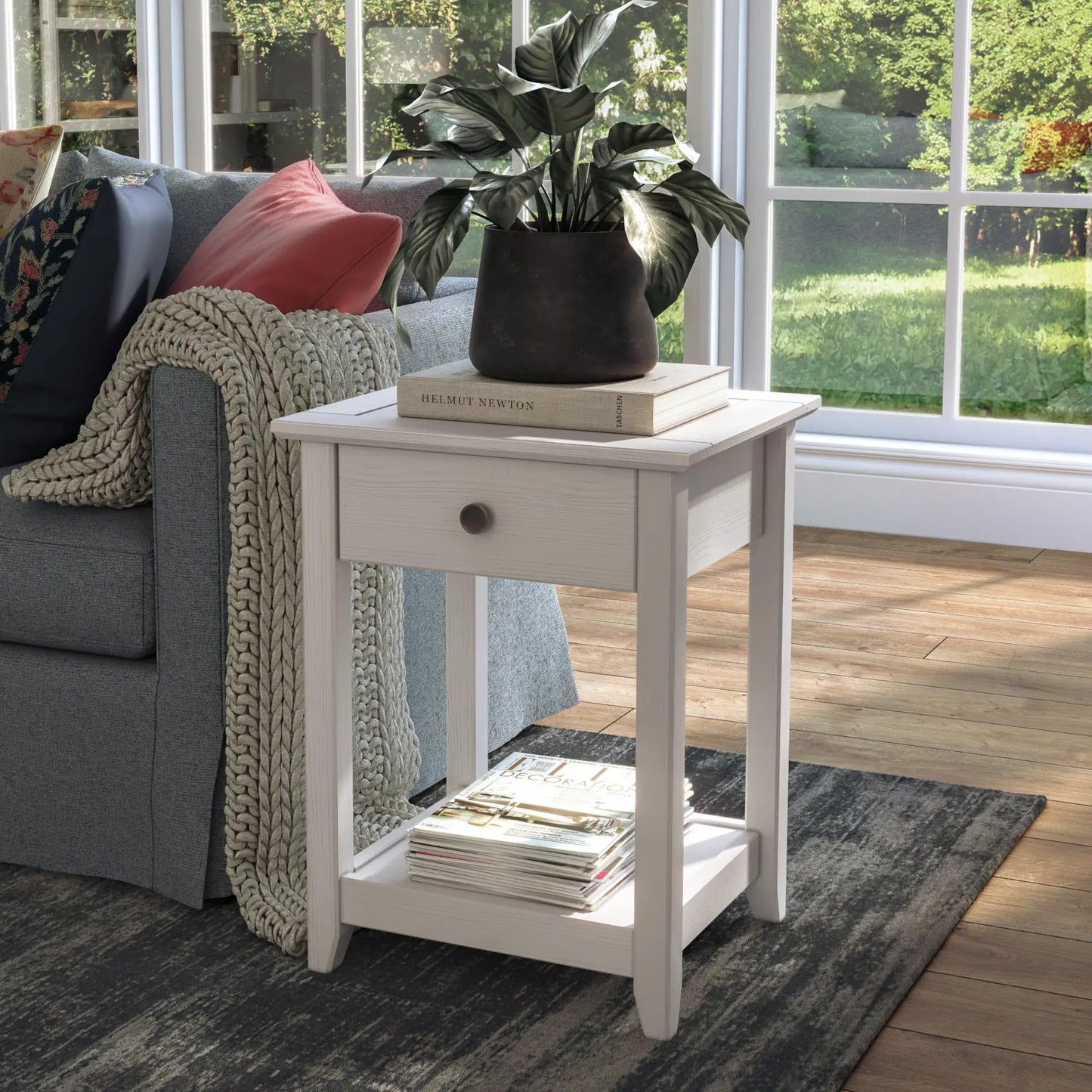 Greenport End Table - Brushed Driftwood