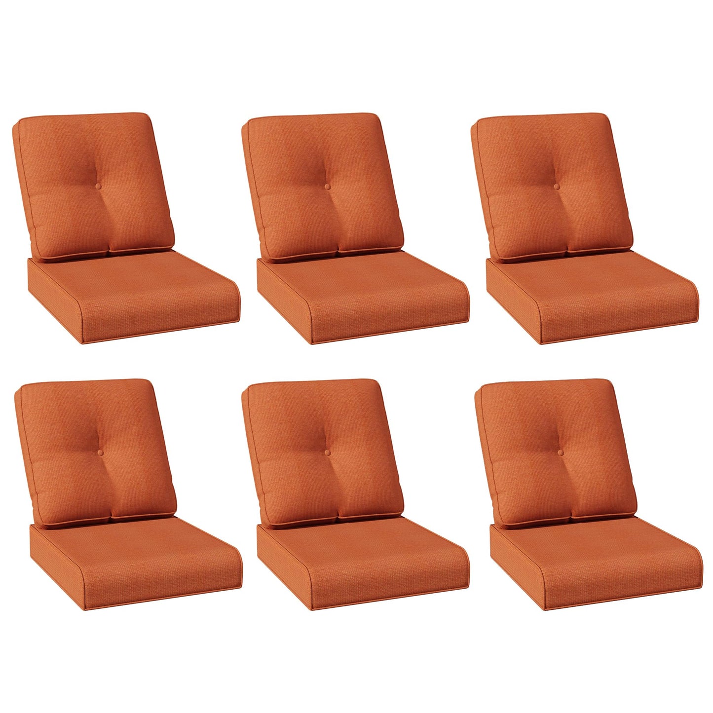 Joyside Outdoor Chair Cushions Set, 22x25/22x24 Inch Patio Furniture Deep Seat Cushions, Water Resistant & Thick Cushion, Outdoor Replacement Cushions for Seat and Sofa