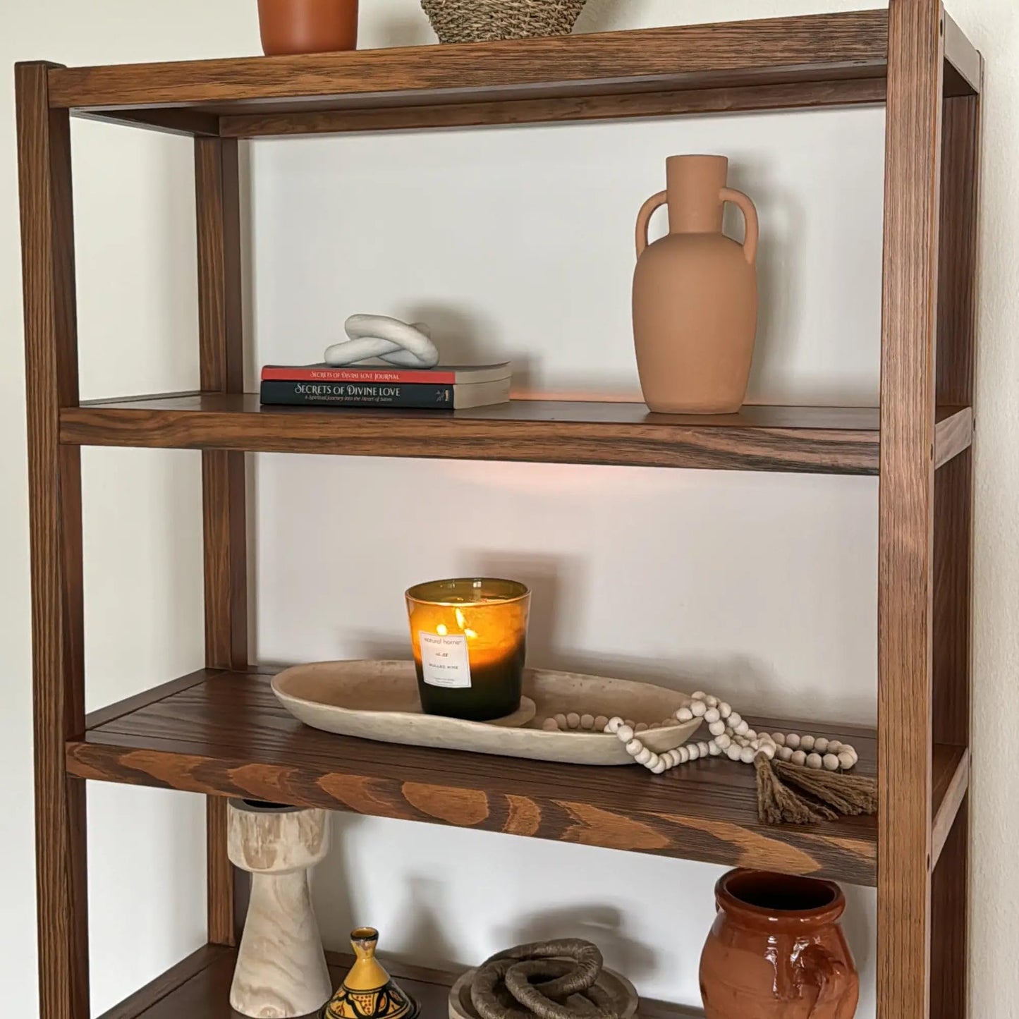 Grain Wood Furniture Greenport 72" Bookcase - Brushed Walnut