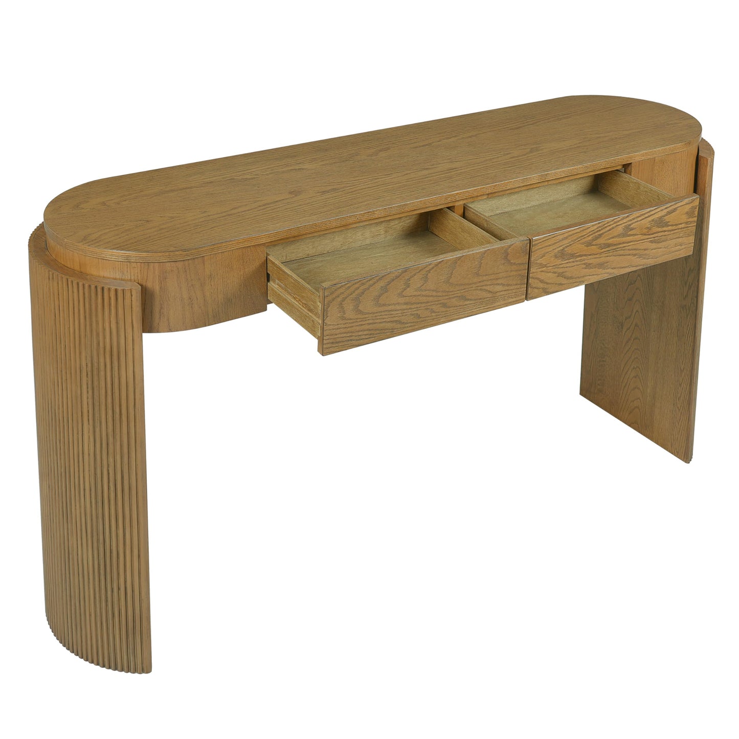 LKTART Solid Wood Console Table Sofa Tables with Drawers and Shelves Small Entryway Table for Living Room,Behind the Couch Table,Foyer(42" Espresso)