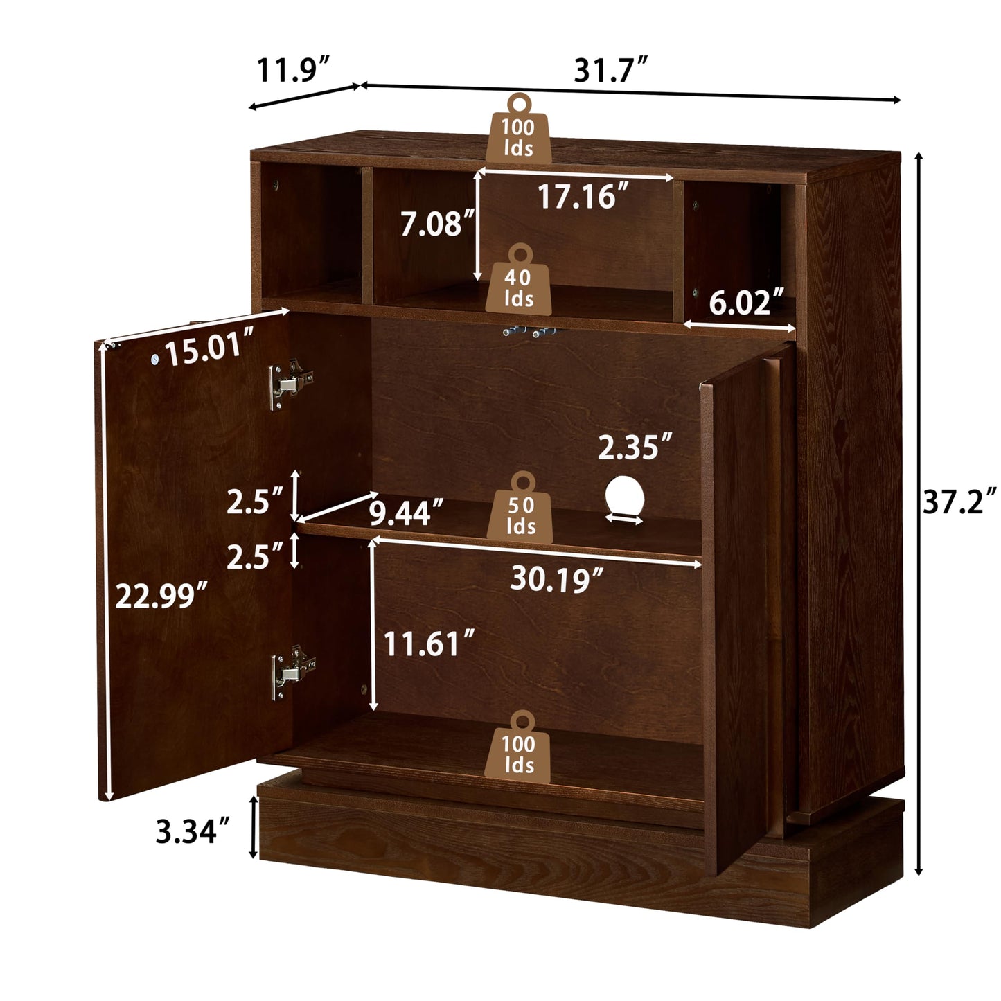 LKTART 63" Rattan Sideboard Buffet Cabinet,Kitchen Storage Cabinet,Wood Coffee Bars with 4 Doors & Open Storage Shelves,Mid Century Modern Credenza Console Table for Living Room,Walnut