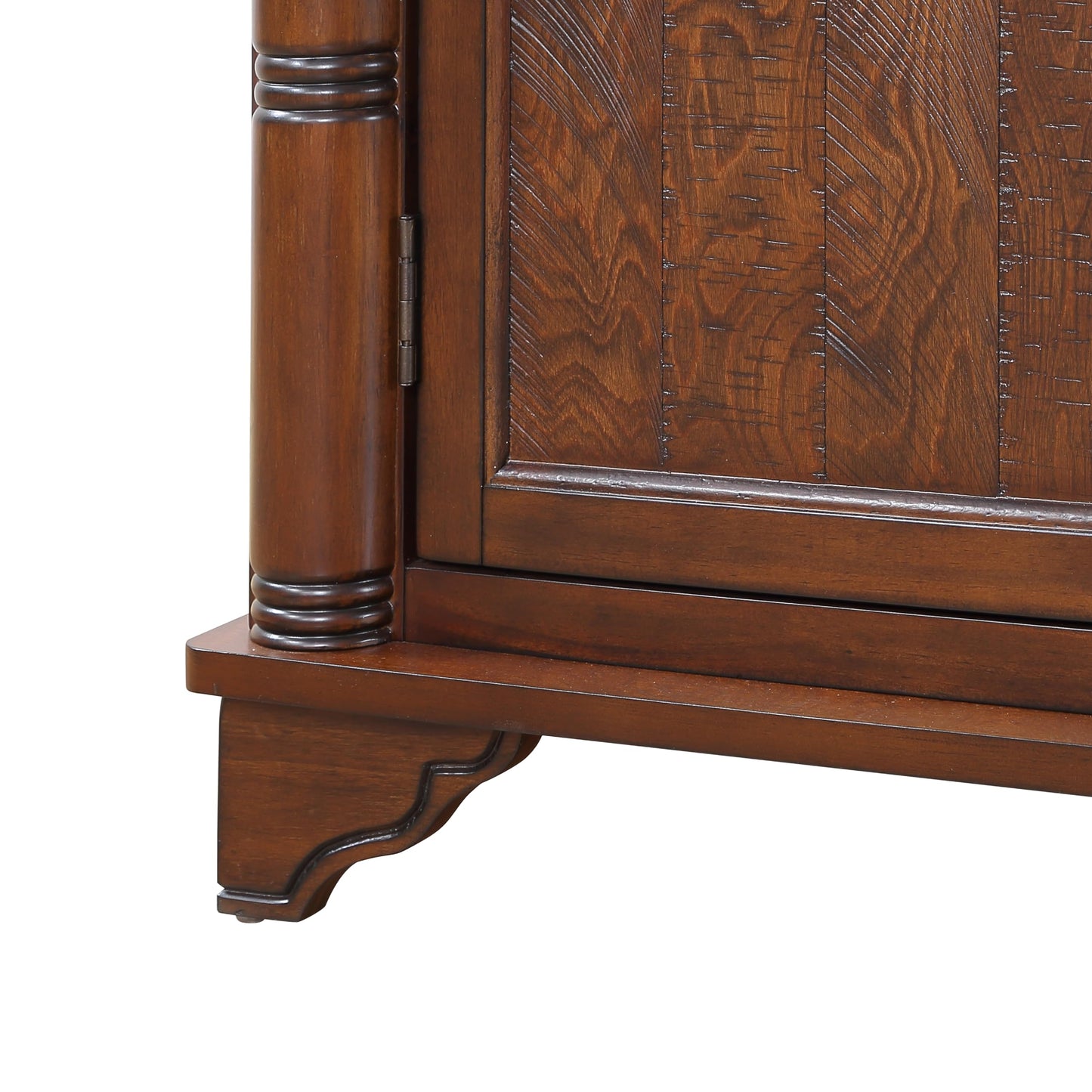 LKTART 65" Mid Century Sideboard Buffet Cabinet with Solid Wood Legs,Accent Storage Cabinet Credenza with 4 Doors for Living Room,Entryway,Kitchen(Walnut)