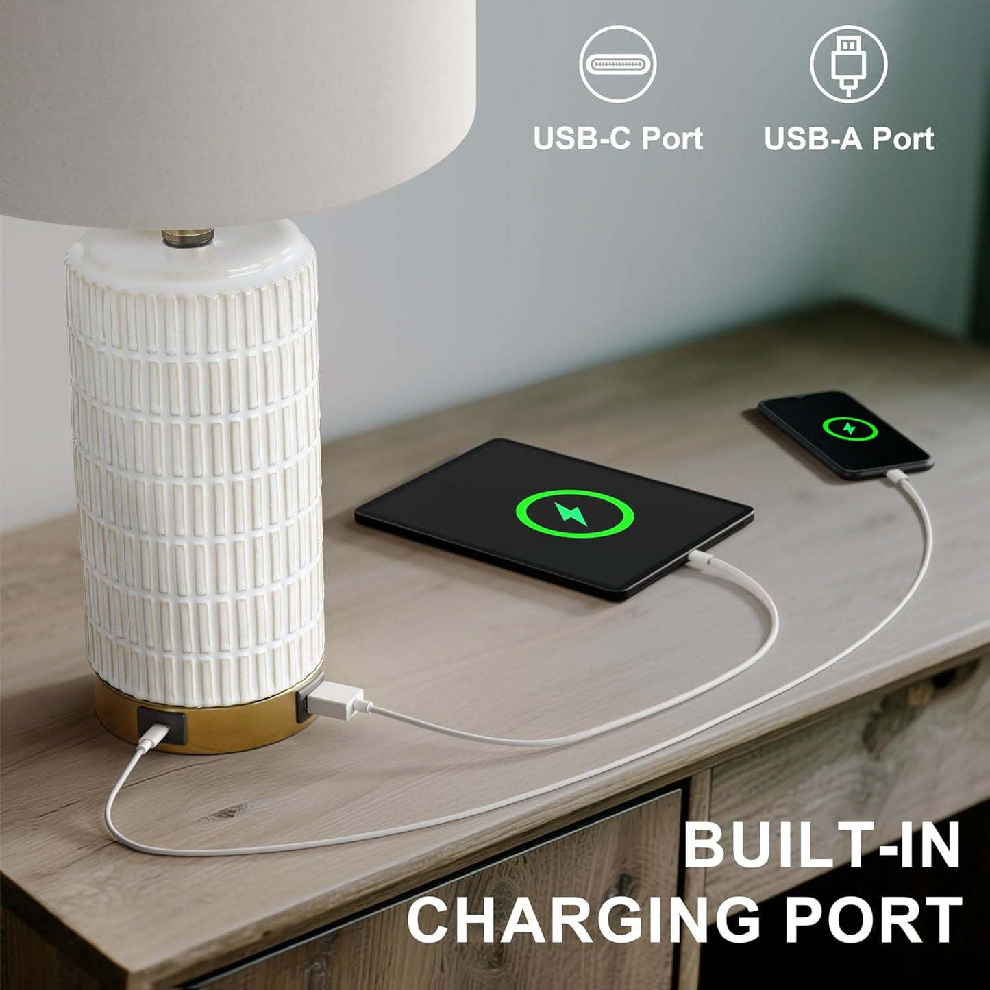New - Gold Base with 2 USB Ports