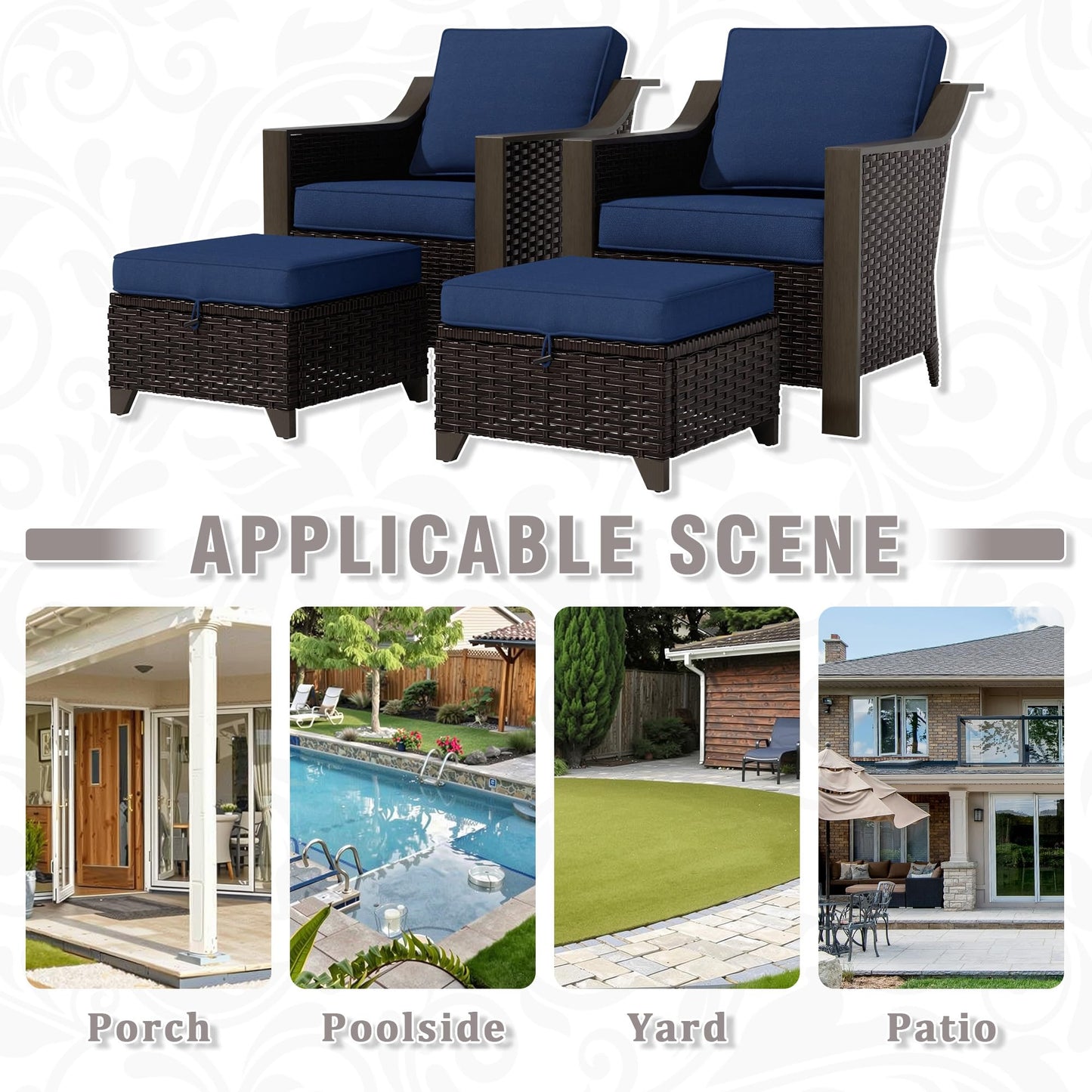 74 Inch Patio 3-Seater Sofa,PE Wicker Outdoor Lounge with Thick Removable Water-Resistant Cushions, Rust-Proof Steel Frame, 900LBS Capacity, Beige