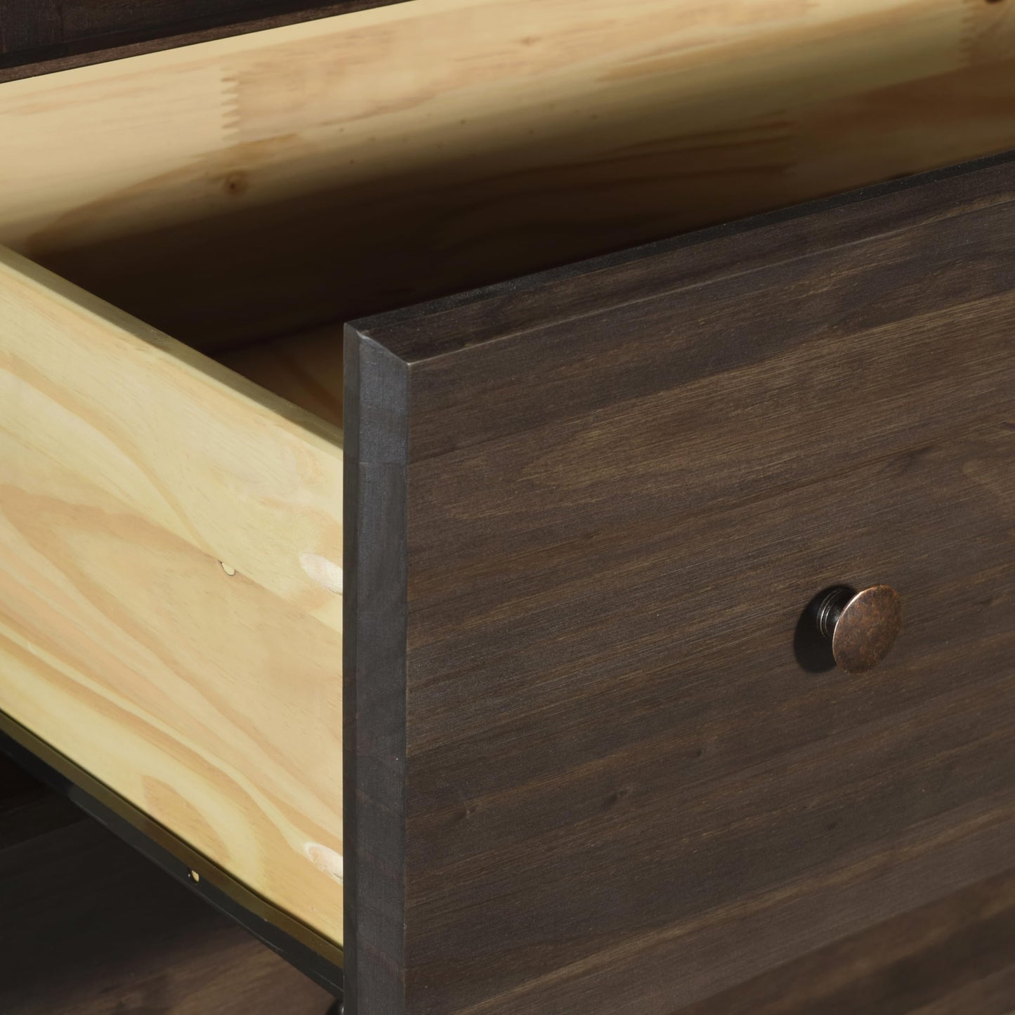 Grain Wood Furniture Shaker 5-Drawer Chest, Solid Wood with a Cherry Finish