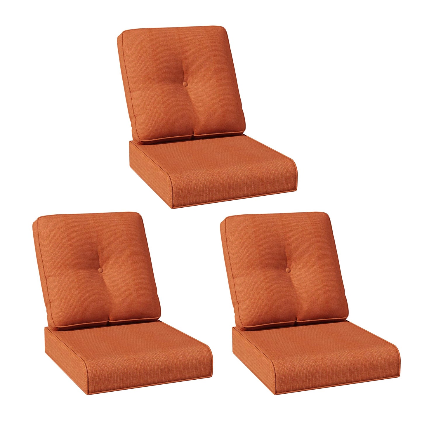 Joyside Outdoor Chair Cushions Set, 22x25/22x24 Inch Patio Furniture Deep Seat Cushions, Water Resistant & Thick Cushion, Outdoor Replacement Cushions for Seat and Sofa