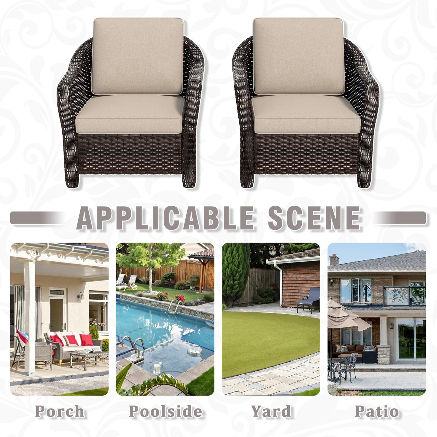 55 inch Outdoor Wicker 2 Seater Sofa, All-Weather Use Patio Rattan Loveseat with Seat and Back Cushion, Ideal for Porch, Backyard, Balcony, Poolside, Blue