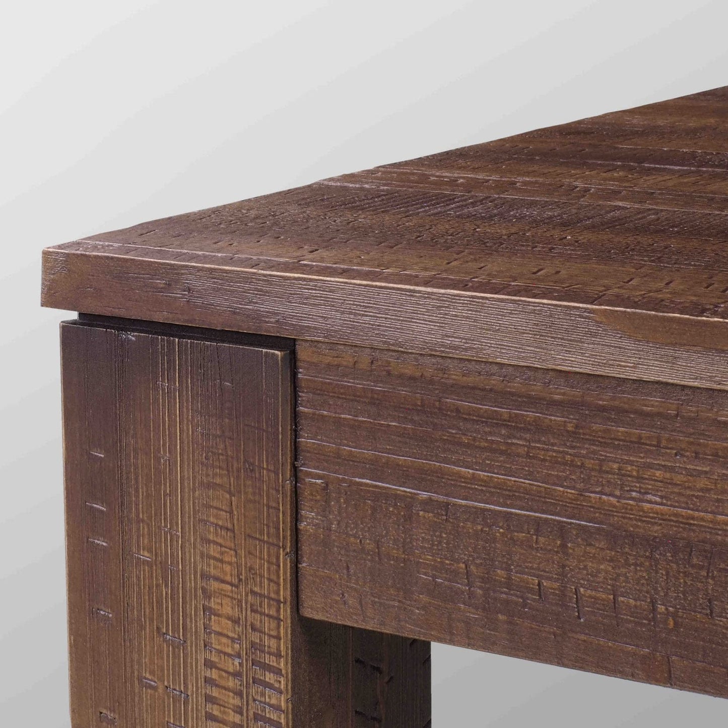 Montauk Solid Wood 63" Dining Table with a Rustic Walnut Finish