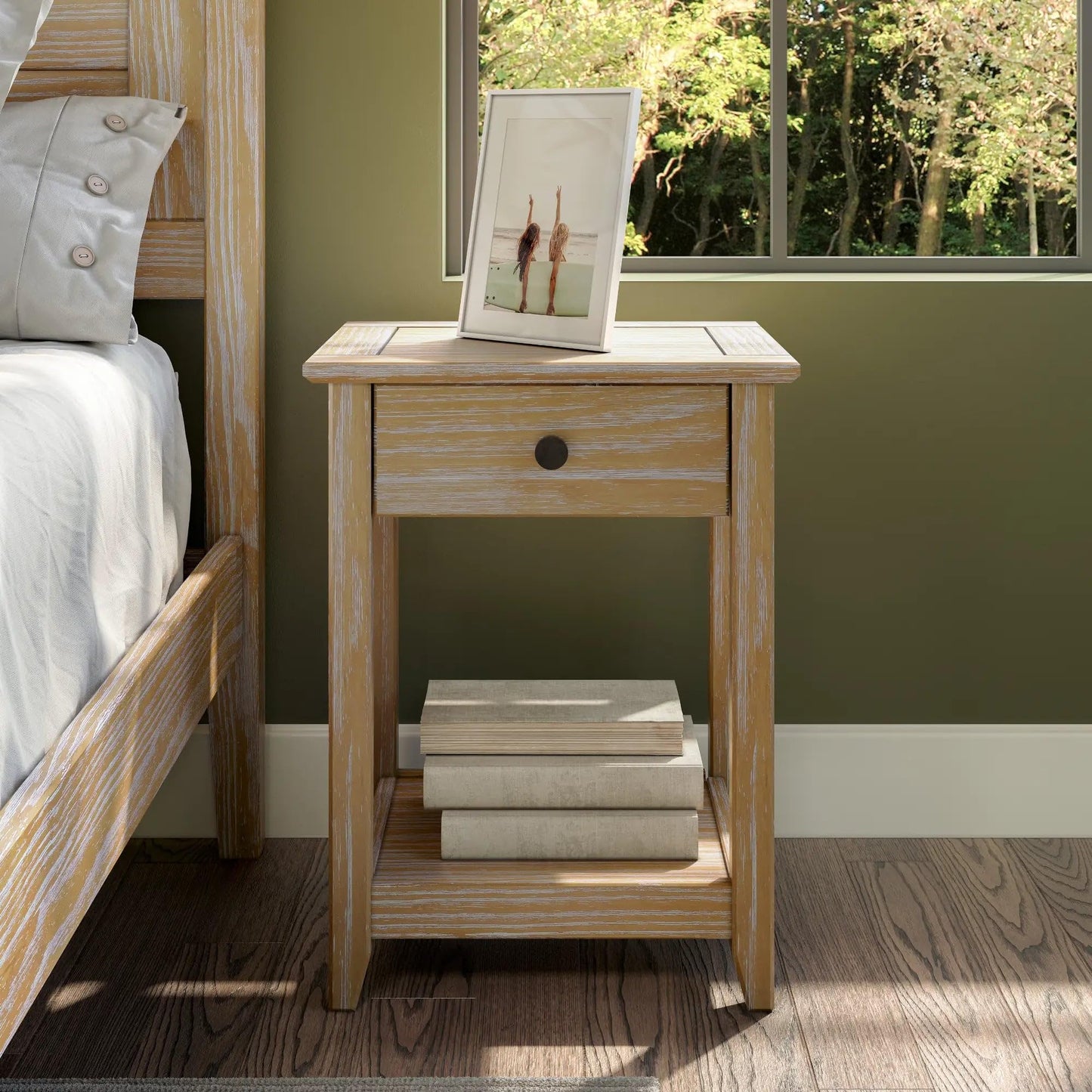 Greenport End Table - Brushed Driftwood
