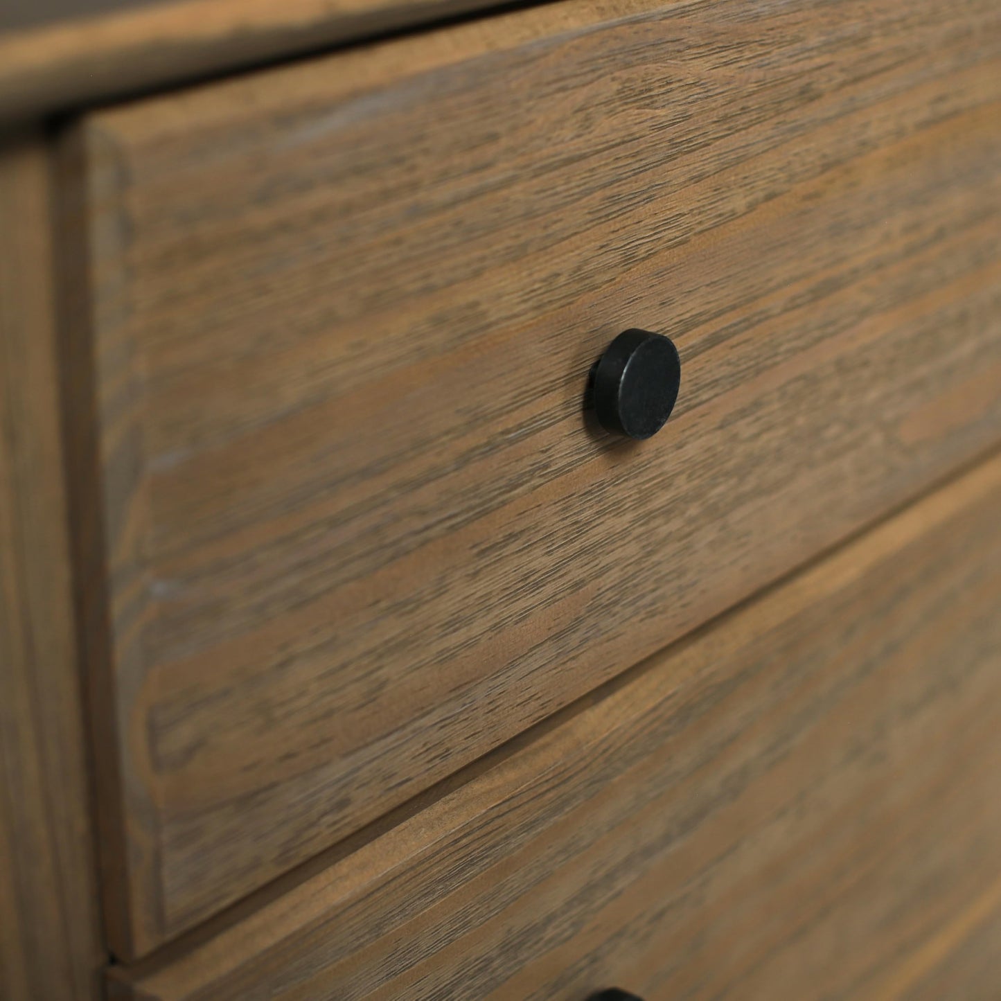 Grain Wood Furniture Greenport 6-Drawer Bedroom Dresser, Solid Wood with a Brushed Walnut Finish