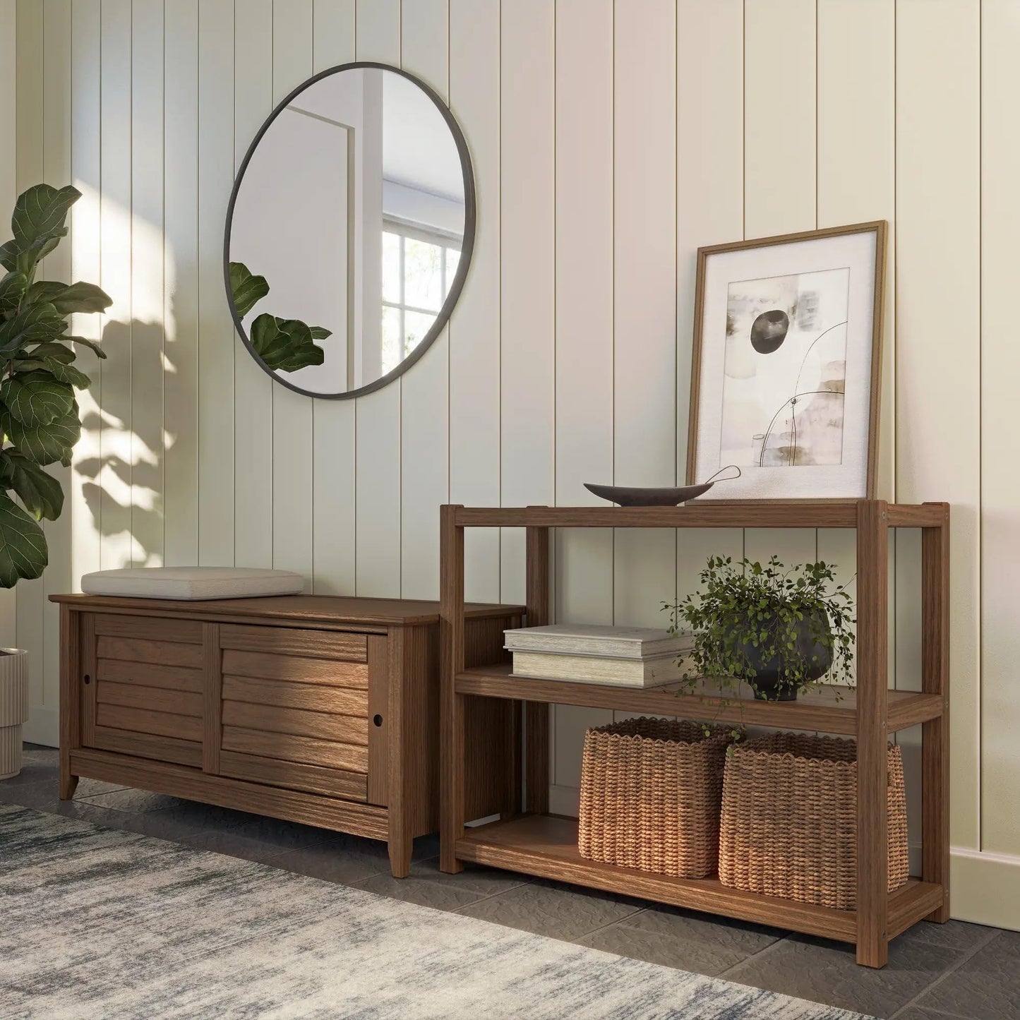 Grain Wood Furniture Greenport 30" Modular Bookcase - Brushed Walnut