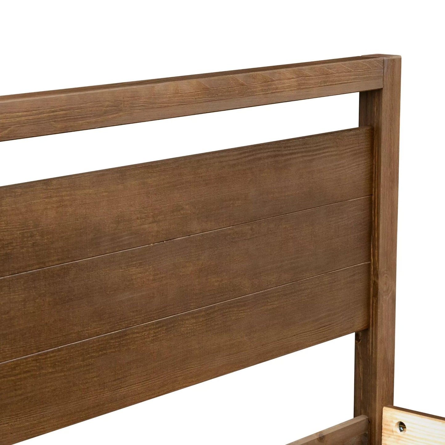 Grain Wood Furniture Loft Full Size Solid Wood Bed, Acacia